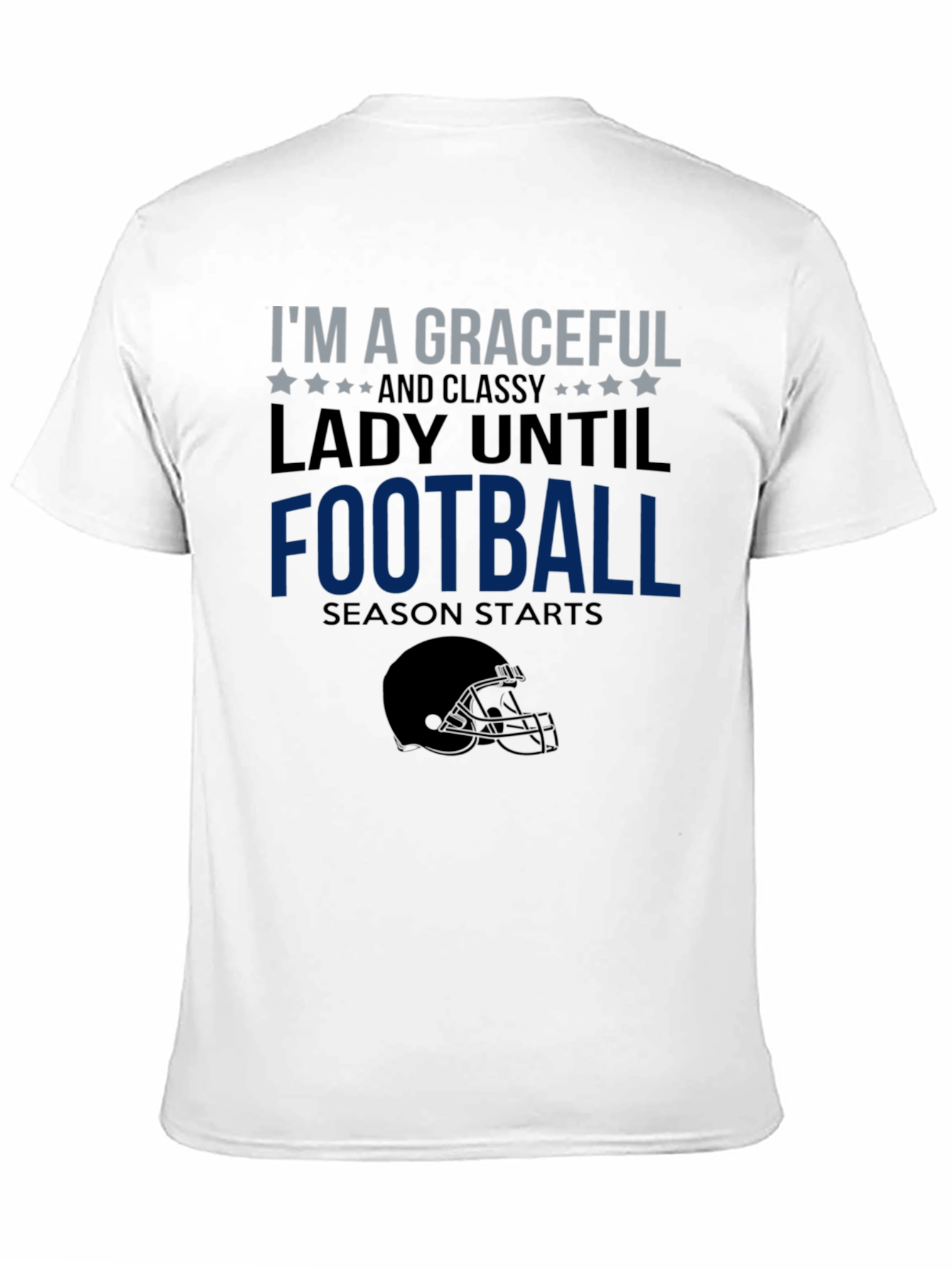 Black Graceful Lady Football Season T-Shirt view 11