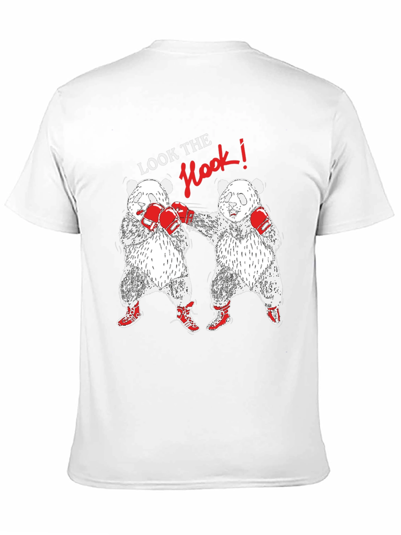 Black Panda Boxing T-Shirt: Look The Hook! view 11