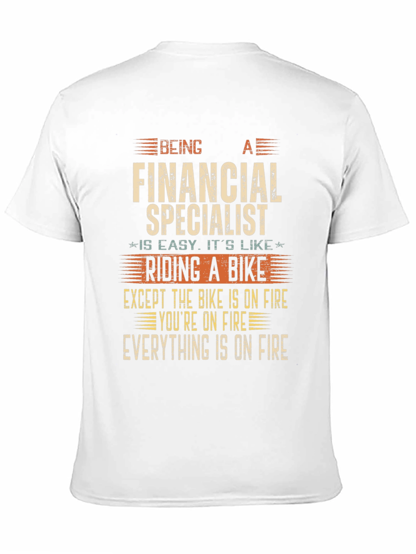 Black Financial Specialist Funny T-Shirt view 11