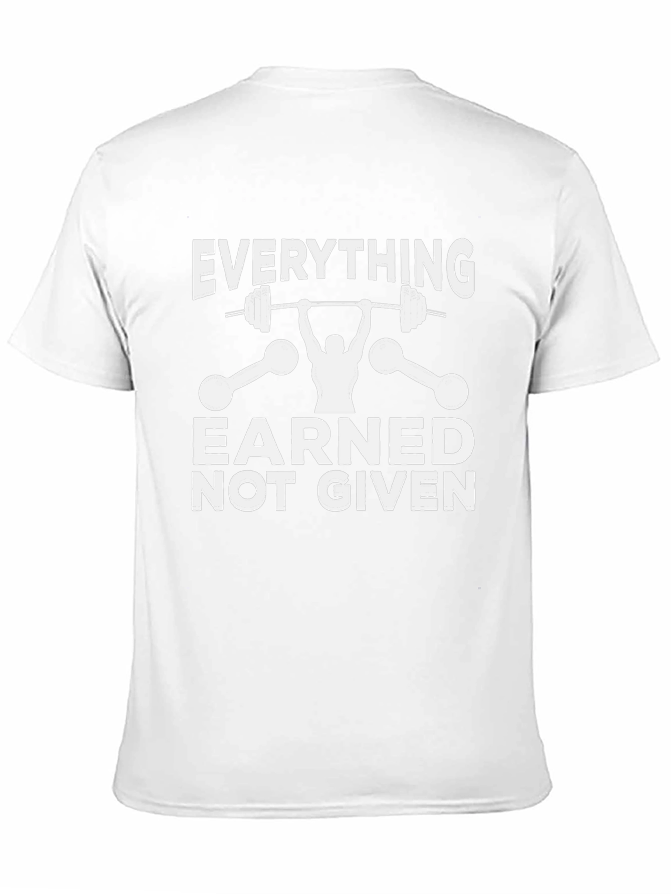 Black Everything Earned Gym Black T-Shirt view 11