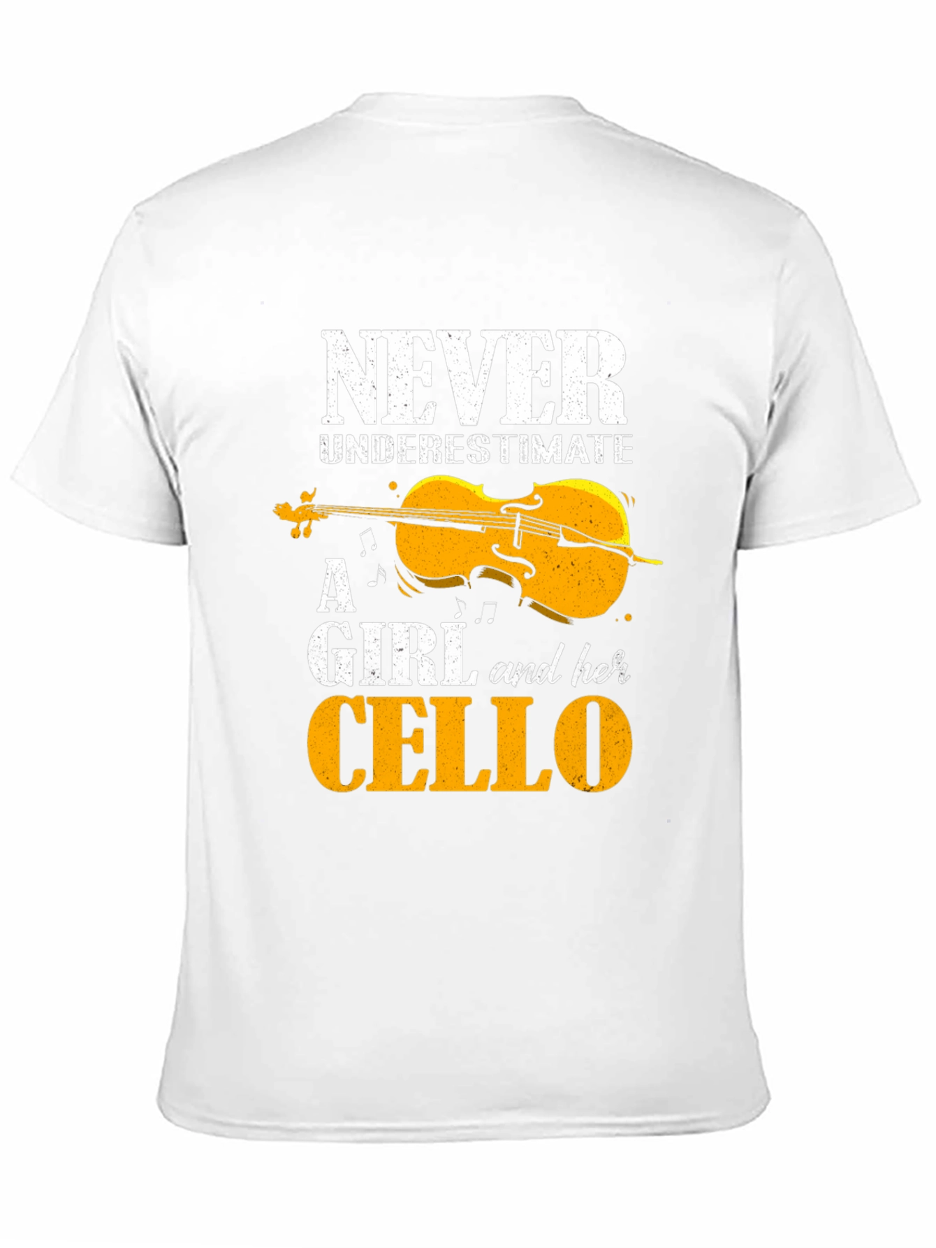 Black Never Underestimate A Girl And Her Cello T-Shirt view 11