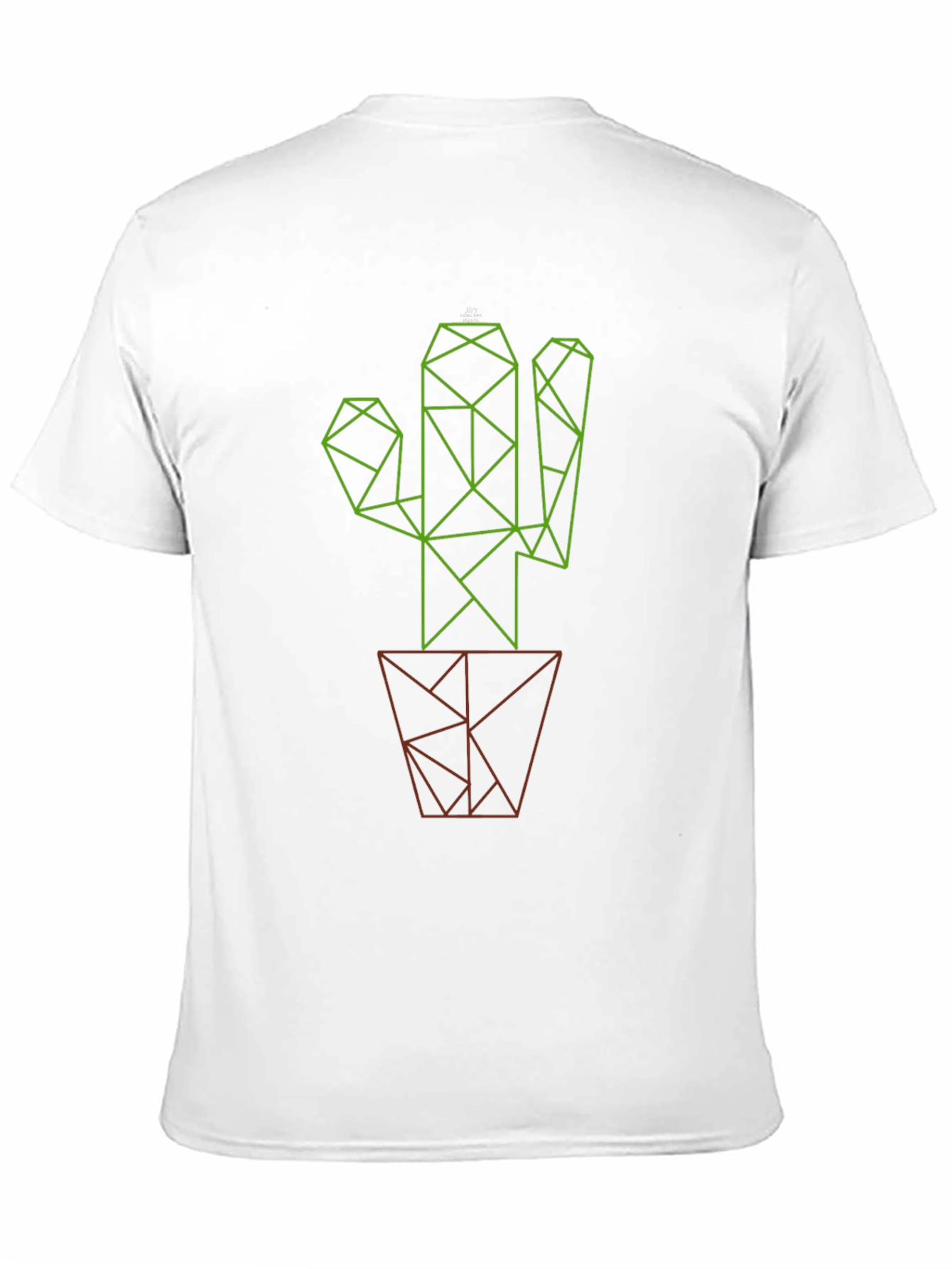 Black Geometric Cactus Graphic Tee view 11
