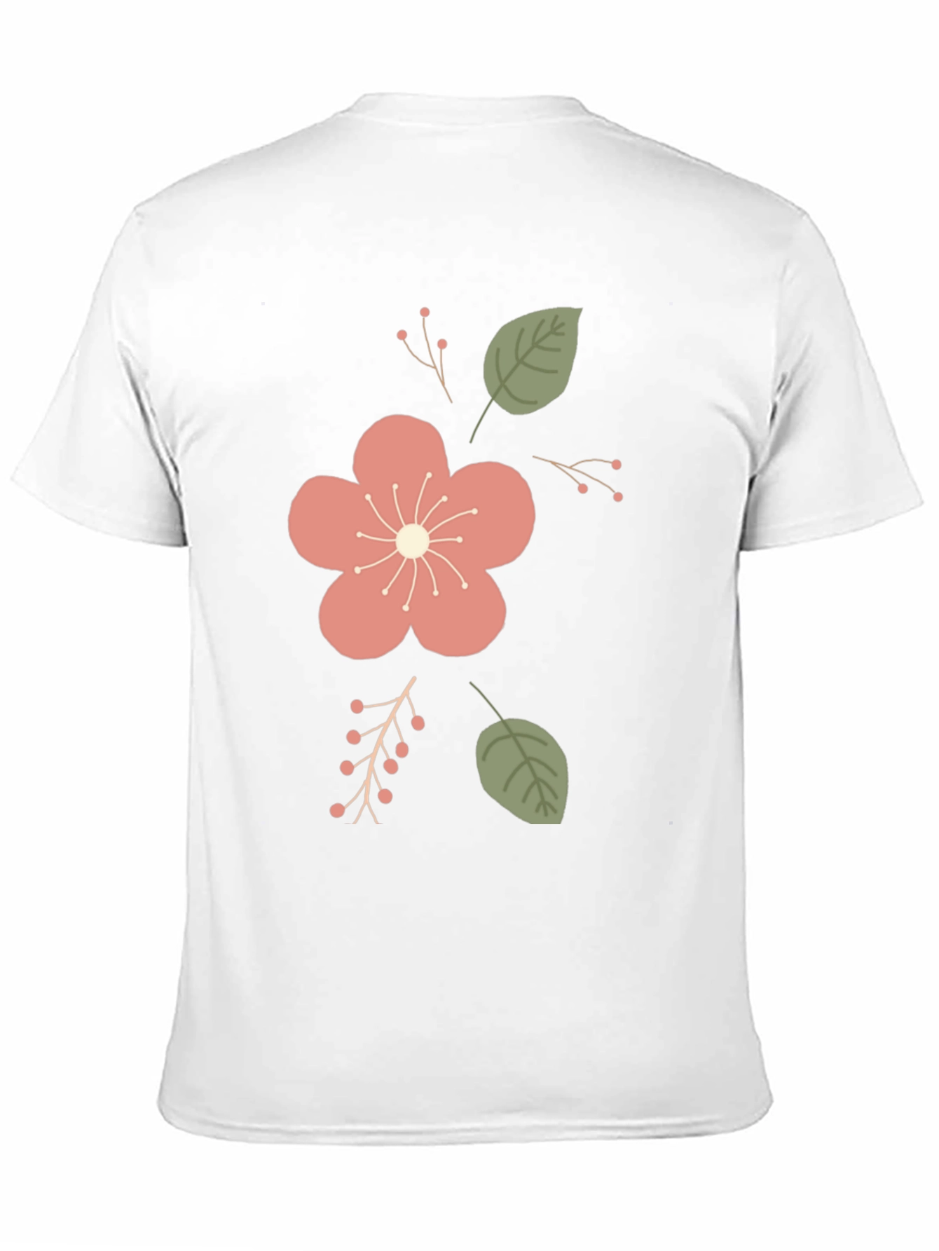 Black Floral Print Crew Neck T-Shirt view 11