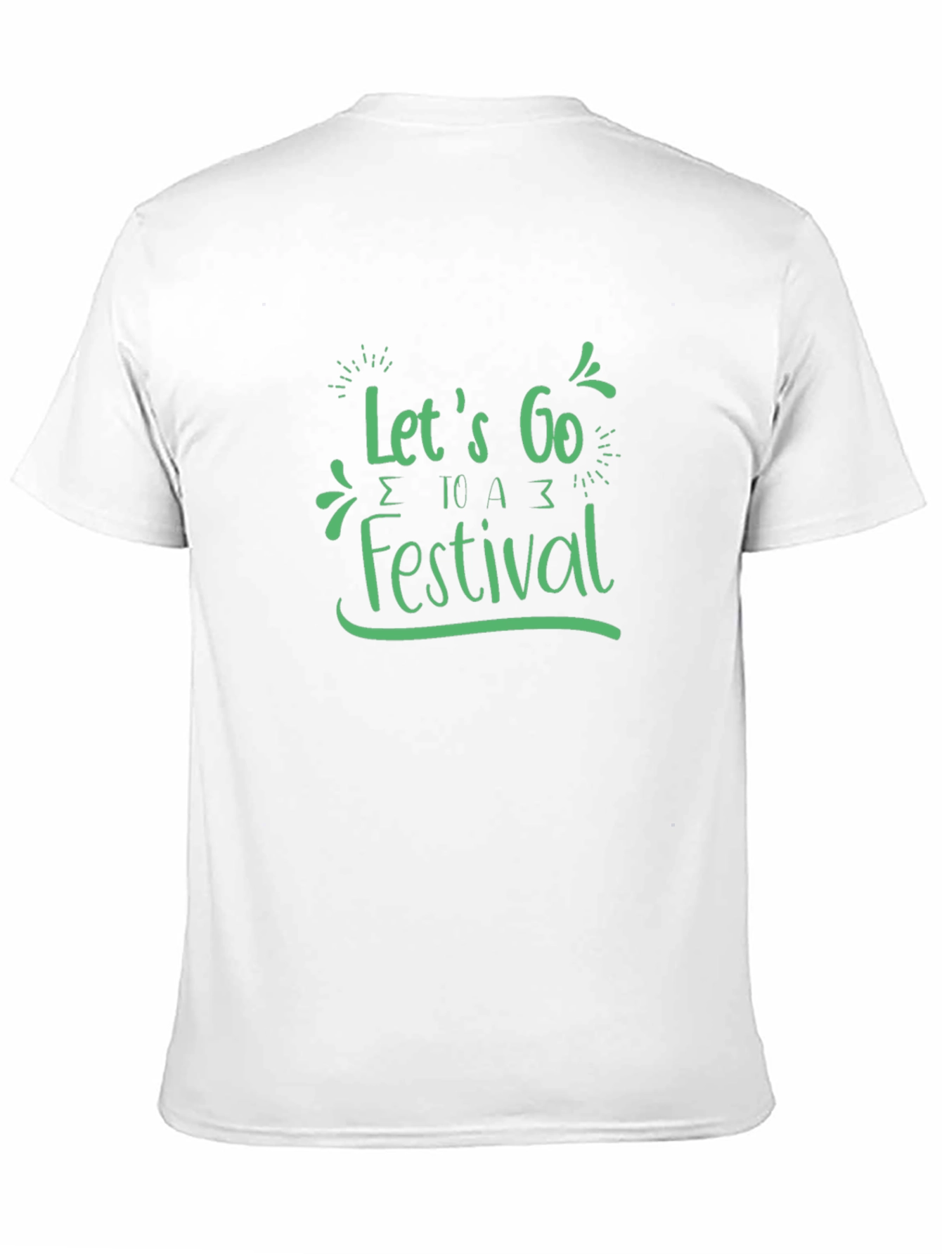Let's Go to a Festival Black Graphic Tee - 11