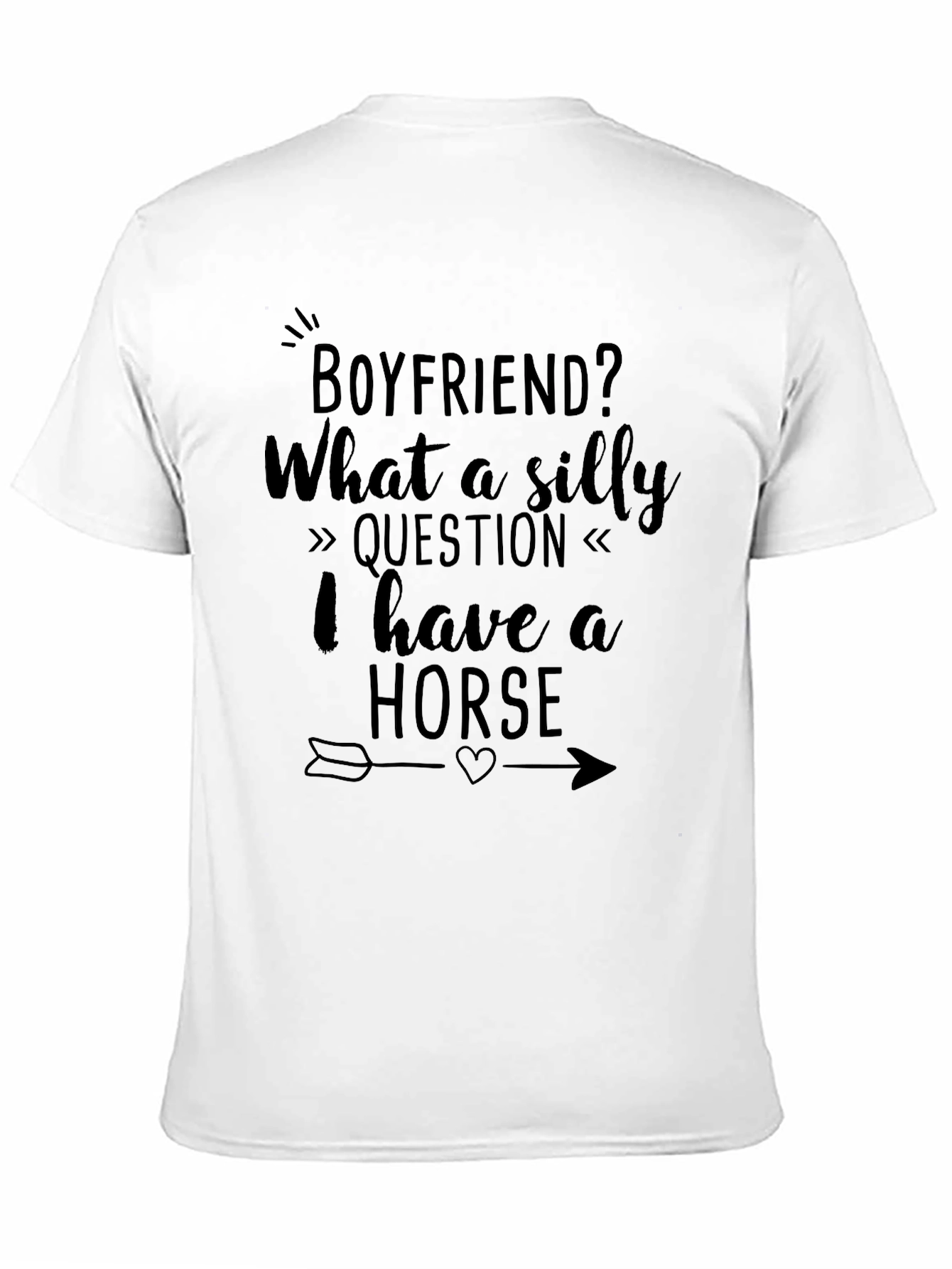 Black Funny Horse Lover T-Shirt view 11