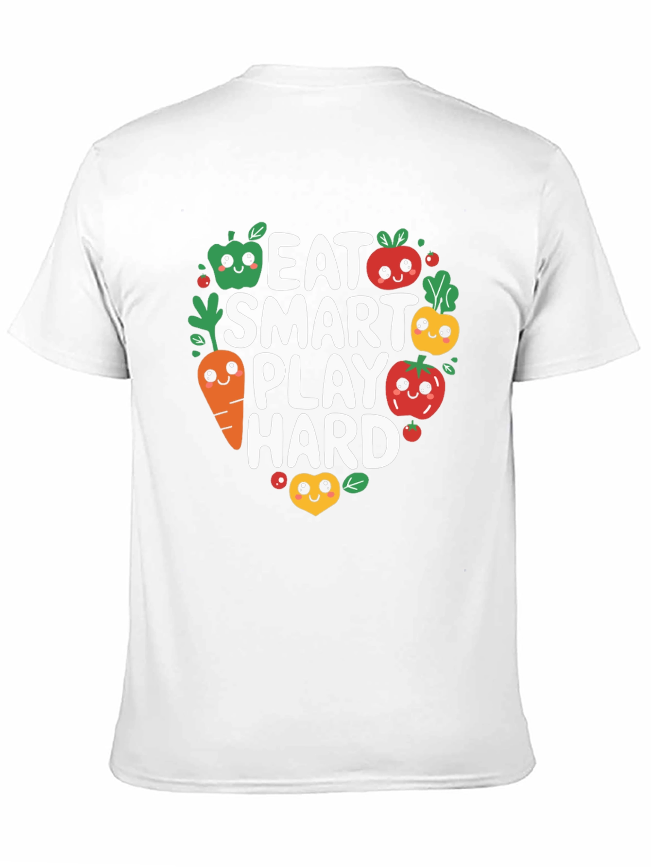 Black Eat Smart Play Hard T-Shirt view 11