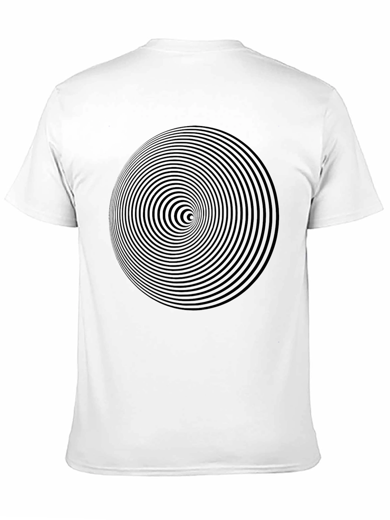 Black Hypnotic Black Spiral Graphic Tee view 11