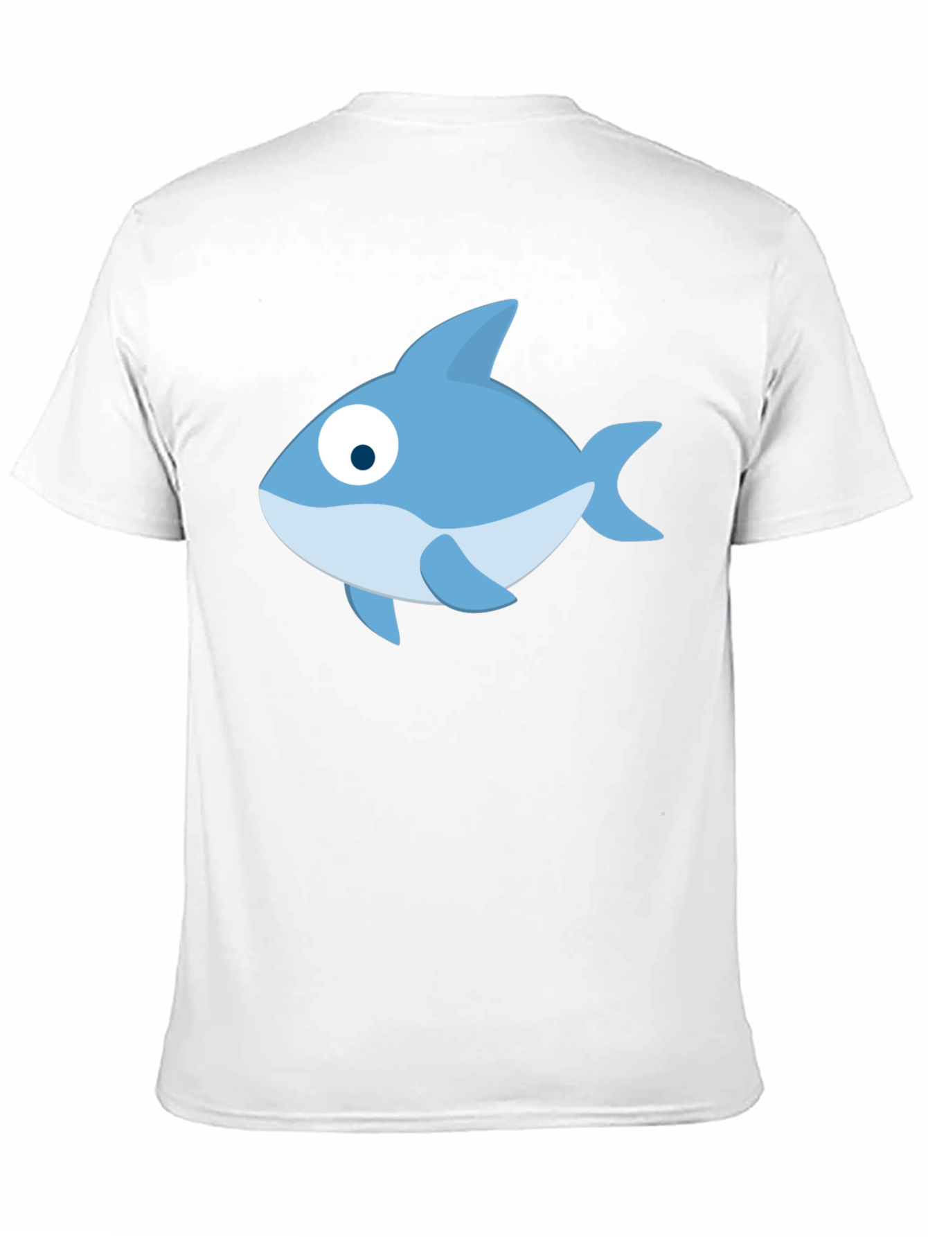 Black Cartoon Fish Black T-Shirt - Casual Style view 11