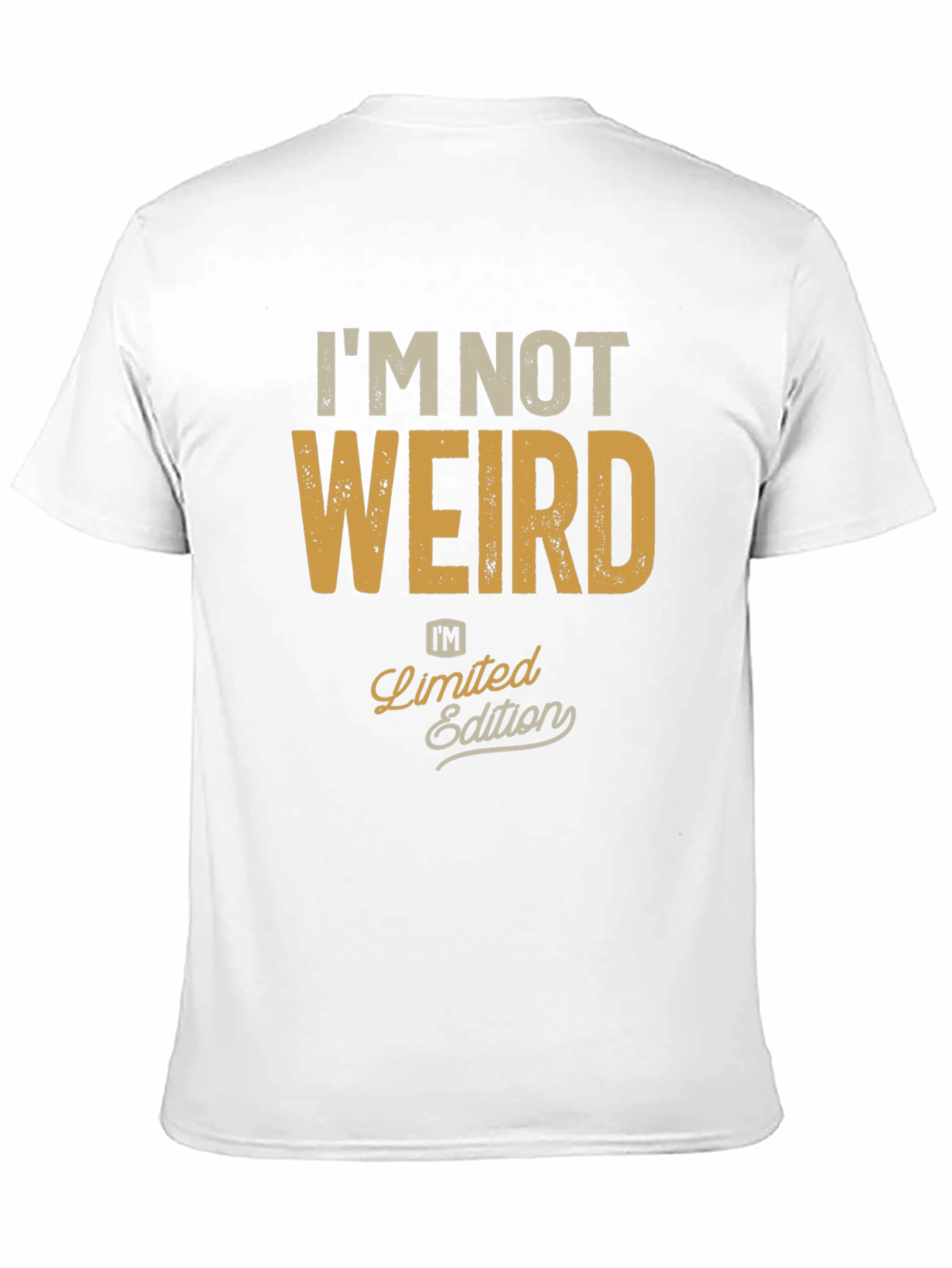 Black I'm Not Weird, Limited Edition Black Graphic T-Shirt view 11