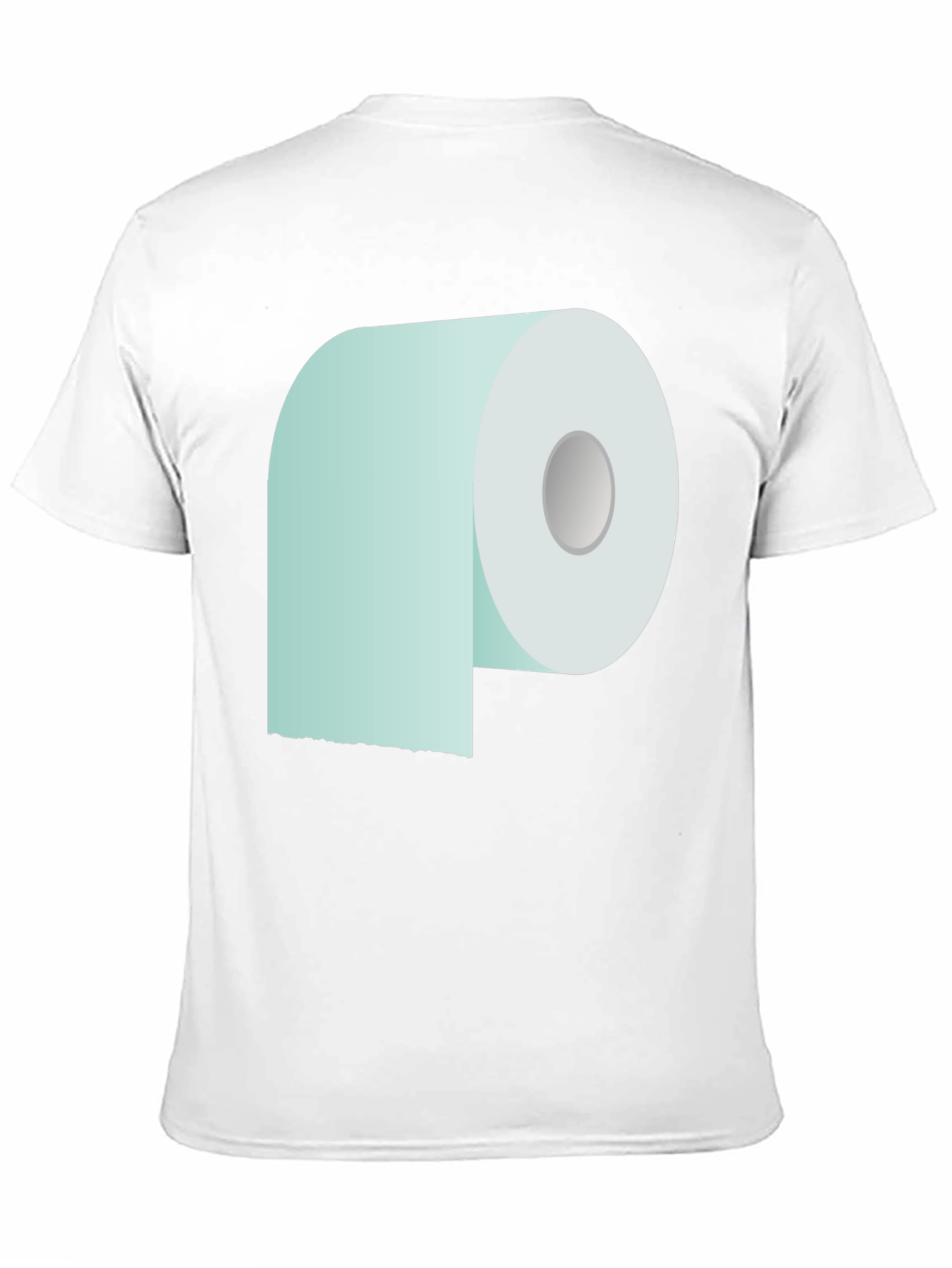 Black Toilet Paper Graphic Tee - Novelty Comfort view 11