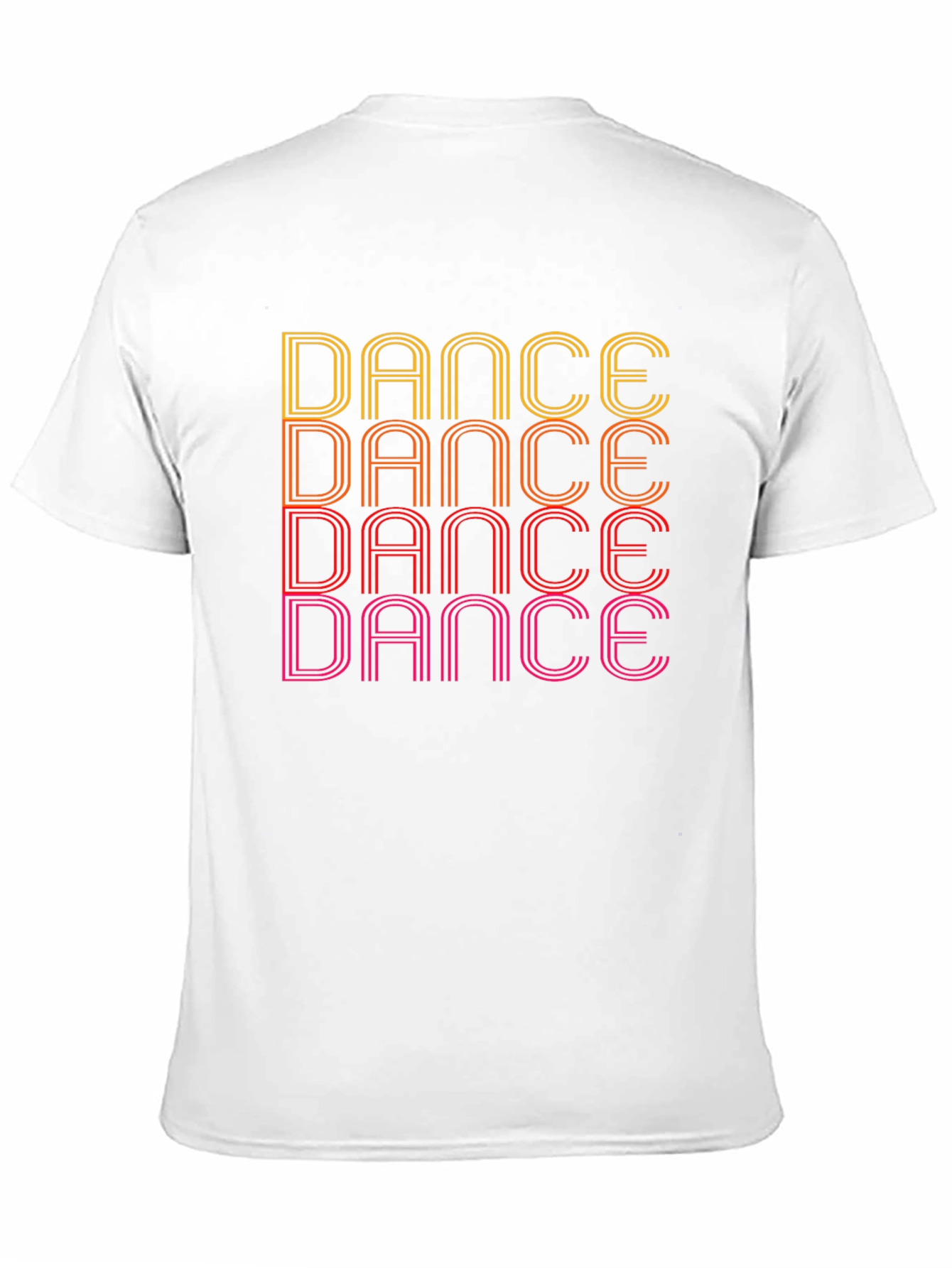 Black Retro Dance Graphic Tee - Black Cotton T-Shirt view 11