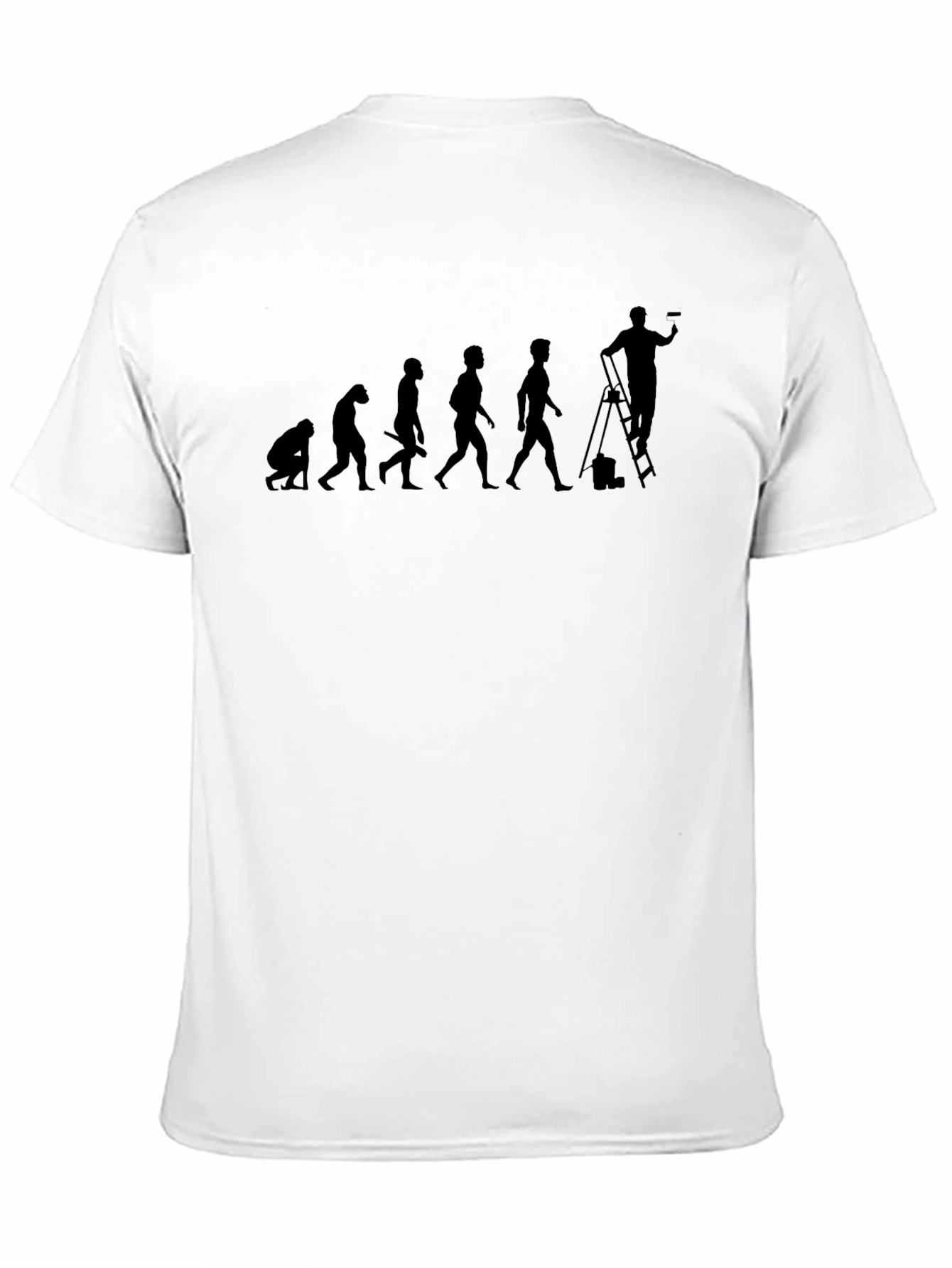 Black Evolution of a Painter T-Shirt view 11