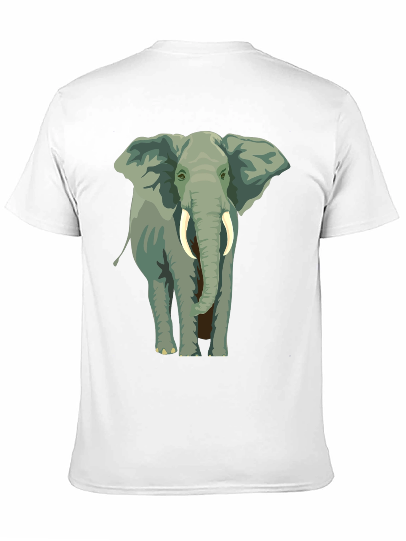 Black Elephant Graphic Print T-Shirt - Black view 11