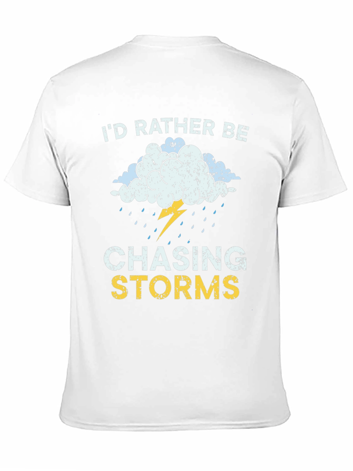 Black Chasing Storms Graphic T-Shirt view 11
