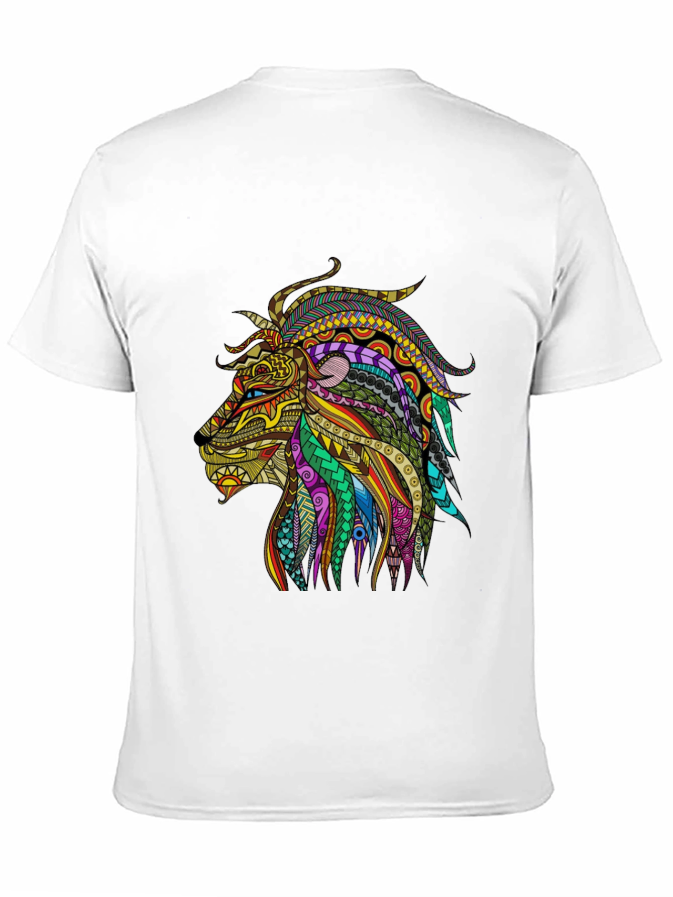 Black Lion Graphic Black T-Shirt view 11