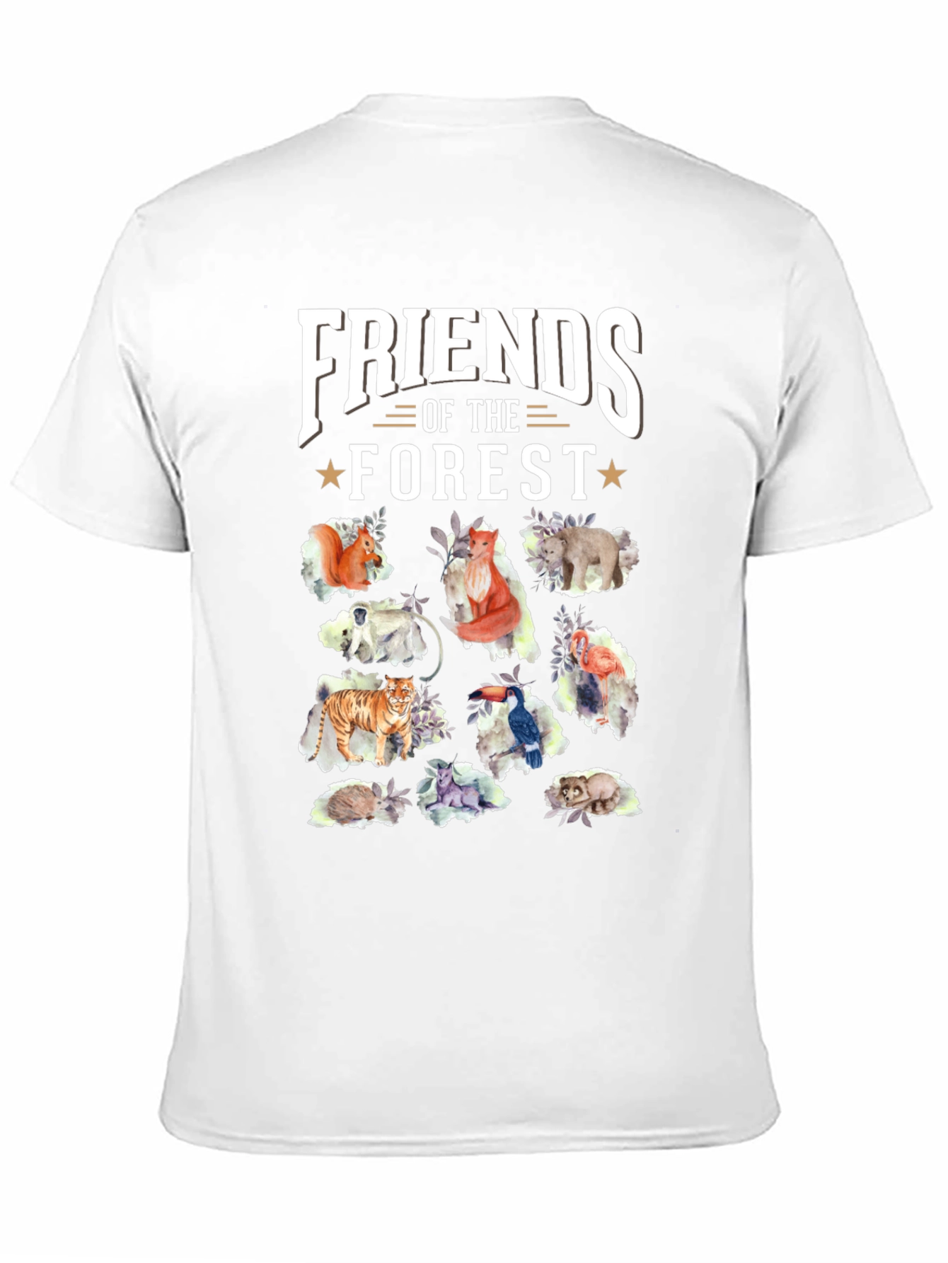 Black Friends of the Forest Black T-Shirt view 11