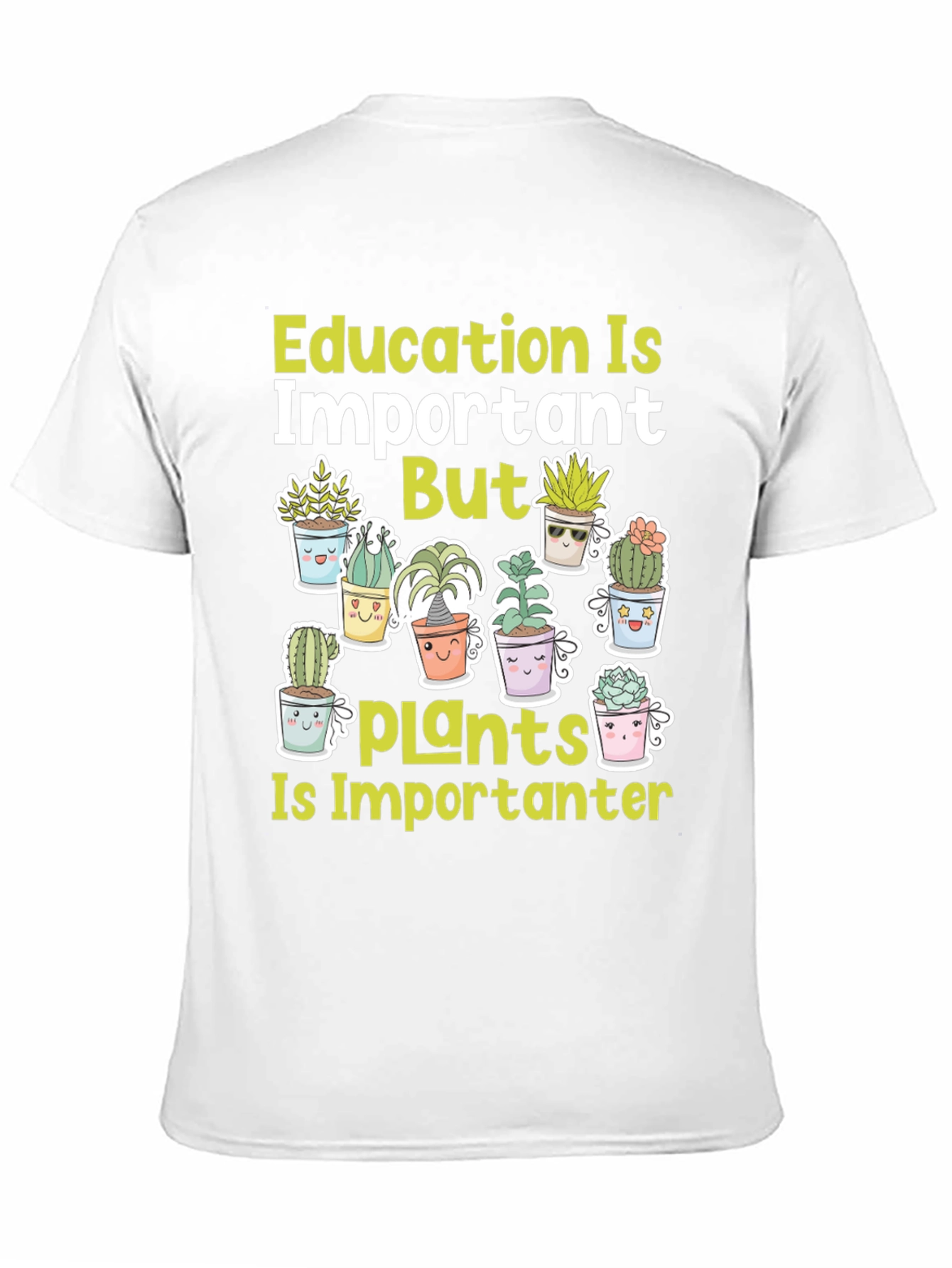 Black Education Important But Plants T-Shirt view 11