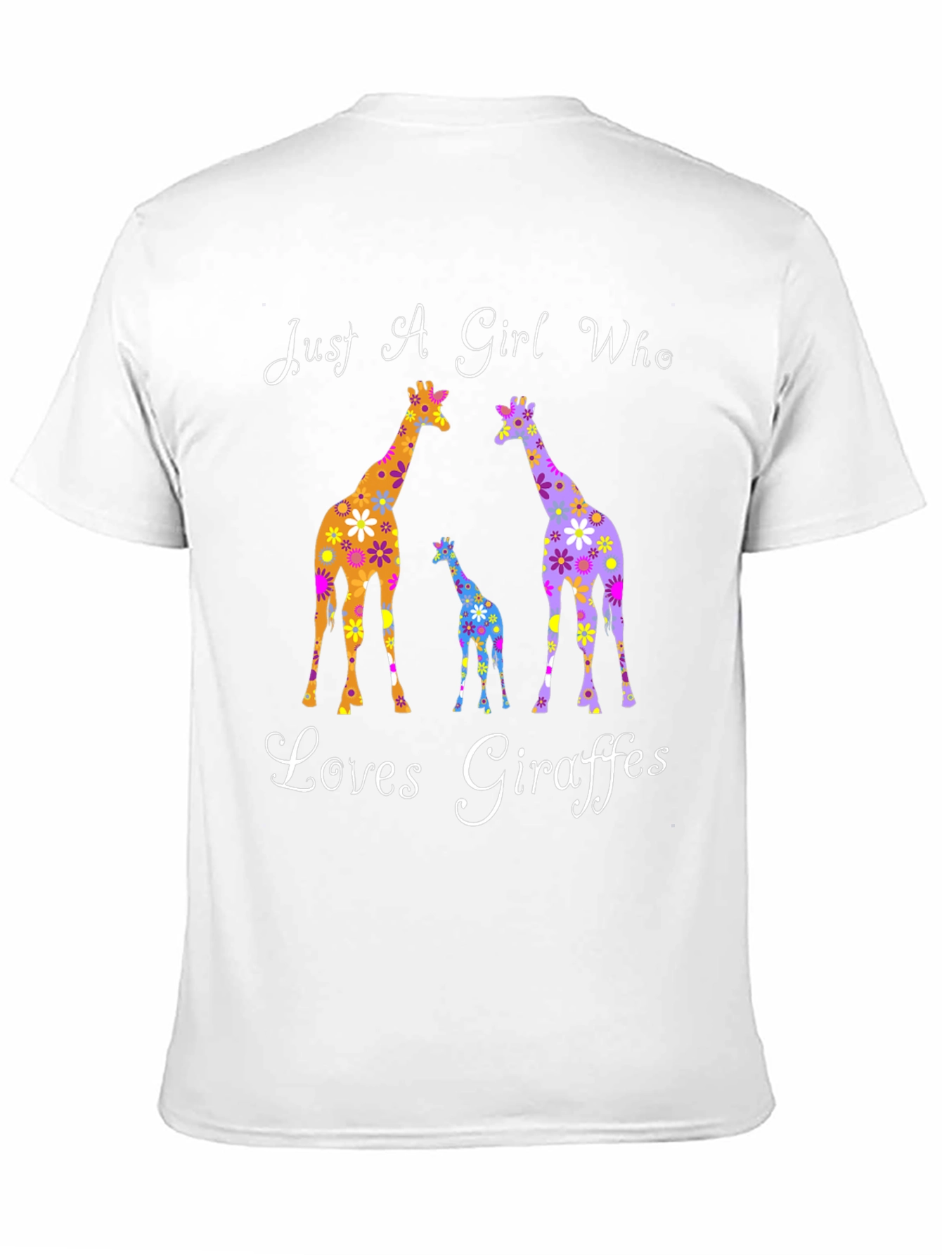 Black Giraffe Lover Graphic Tee | Women's Giraffe T-Shirt view 11