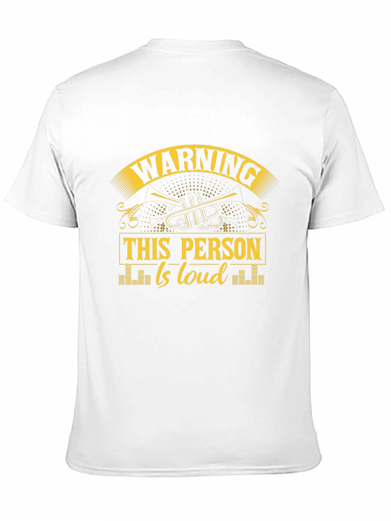 Black Warning This Person Is Loud T-Shirt view 11