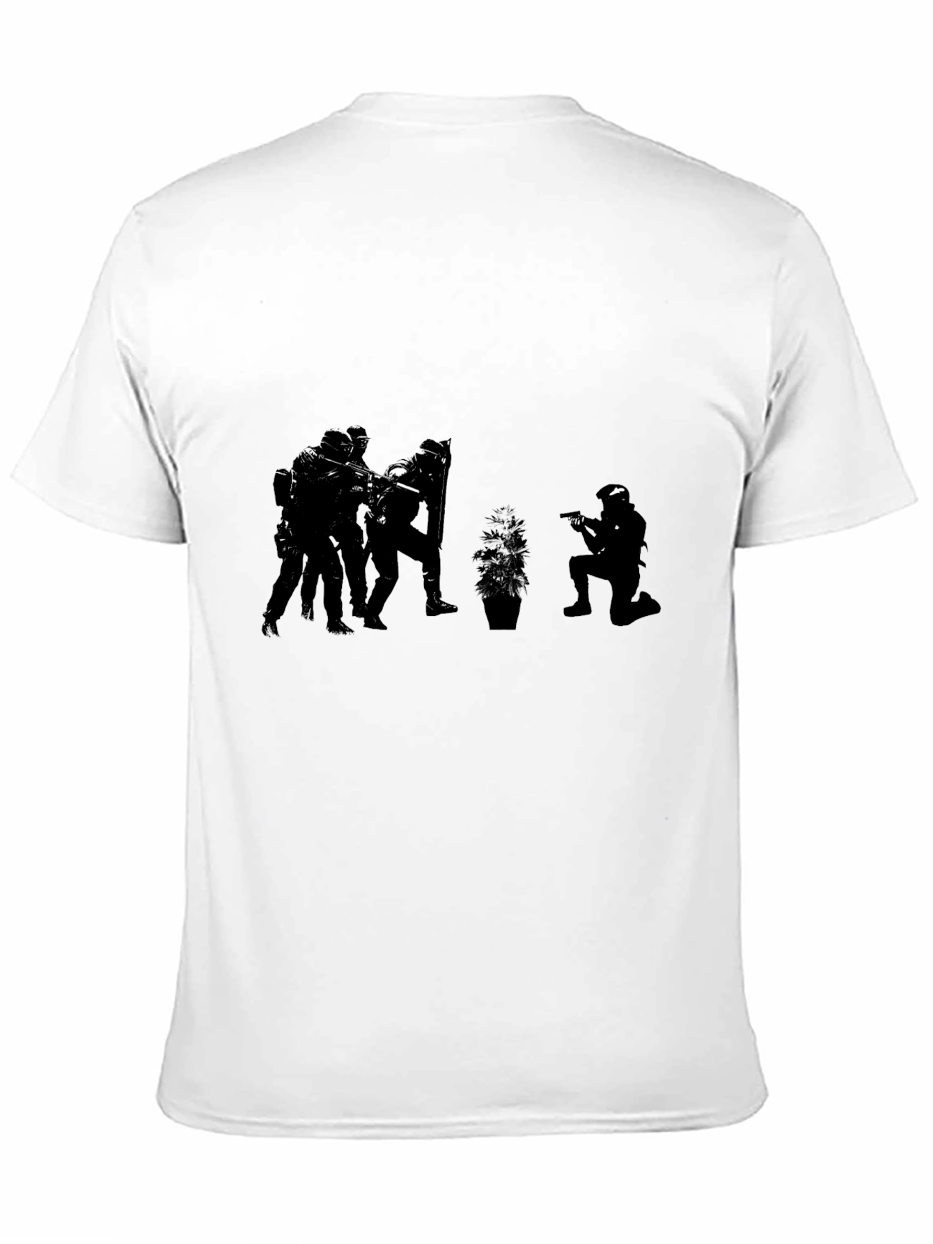 Black Tactical Squad Black Graphic T-Shirt view 11
