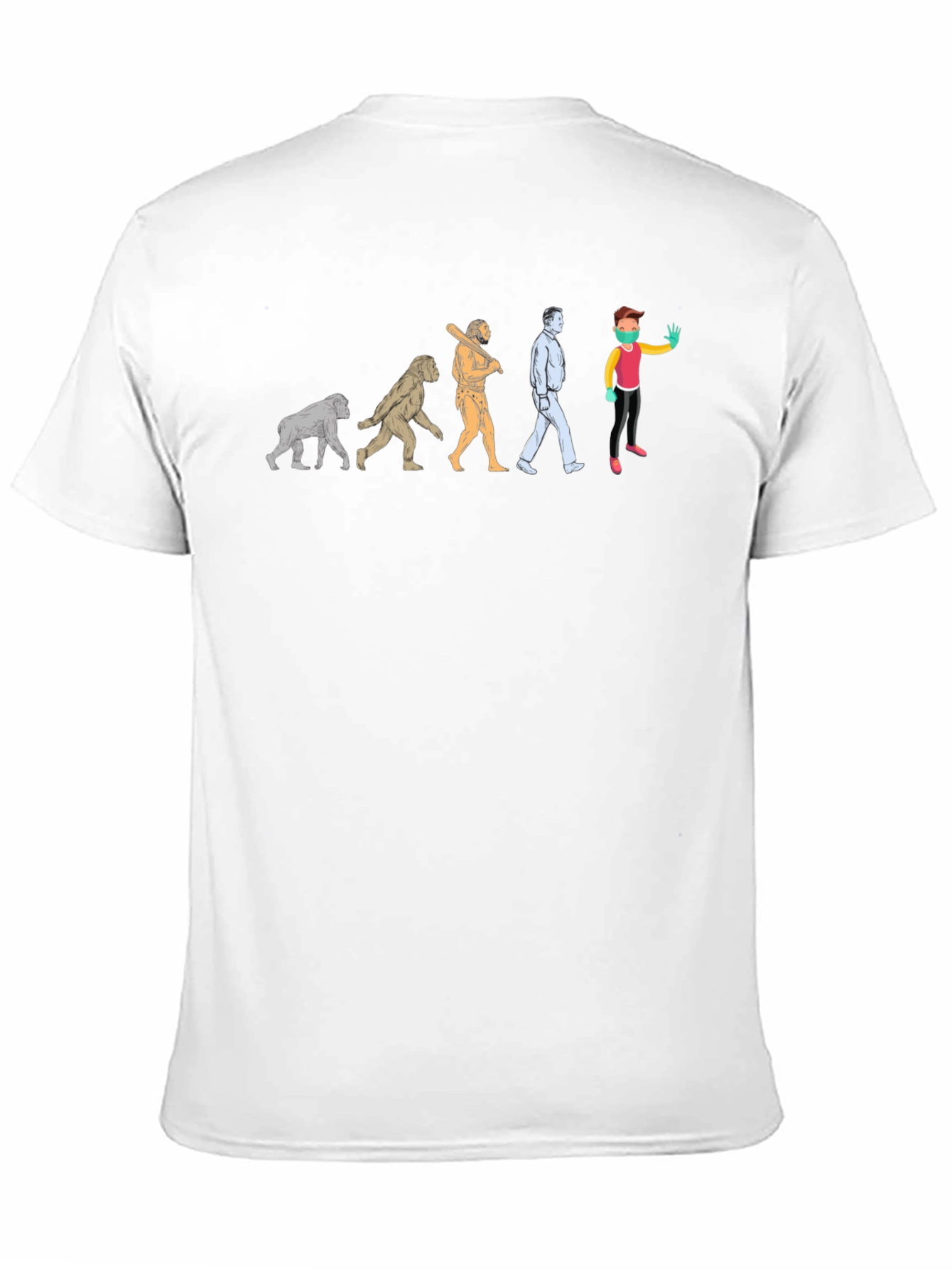 Black Evolution T-Shirt - Funny Novelty Tee view 11