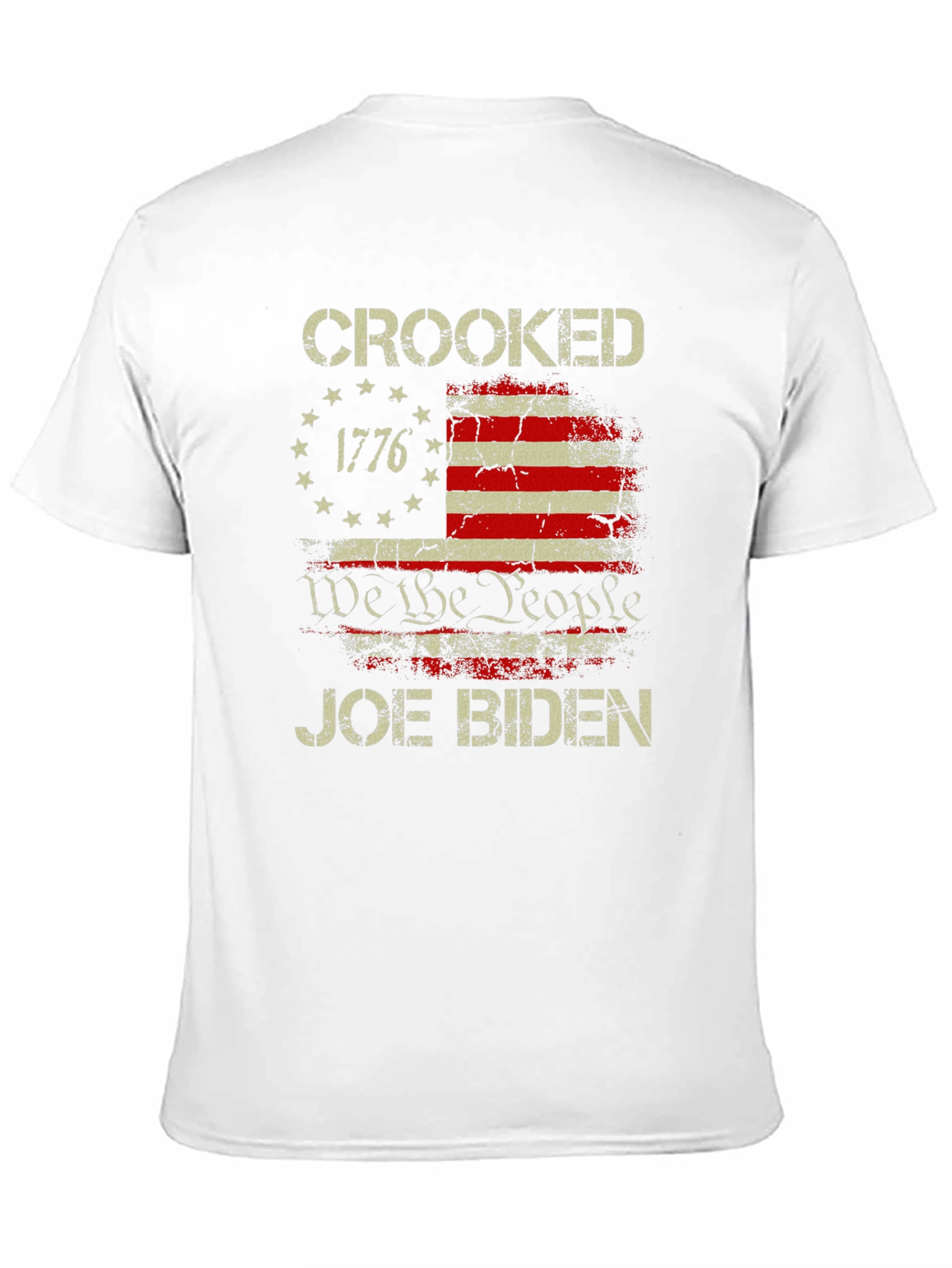 Black Crooked Joe Biden Graphic T-Shirt view 11