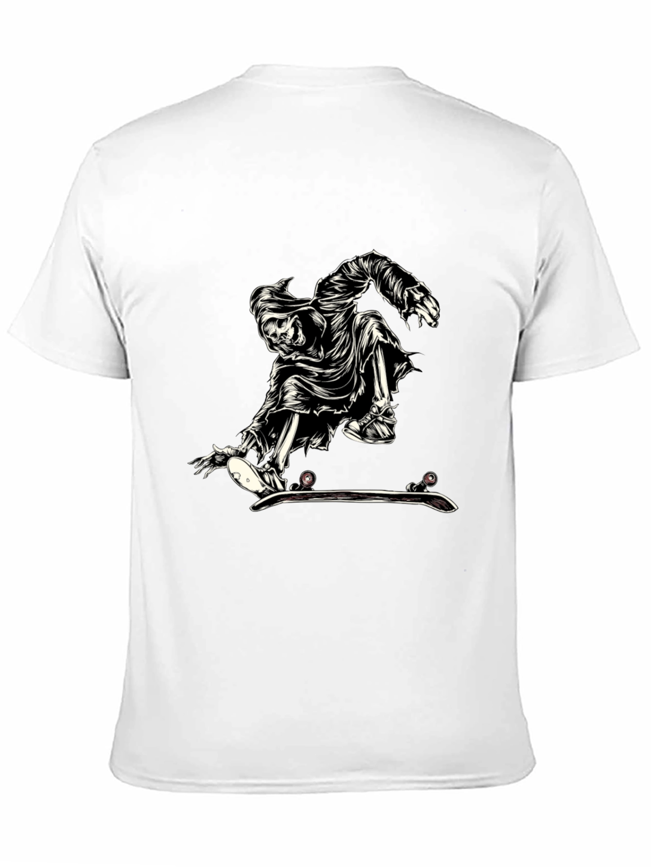 Black Grim Reaper Skate T-Shirt - Black view 11