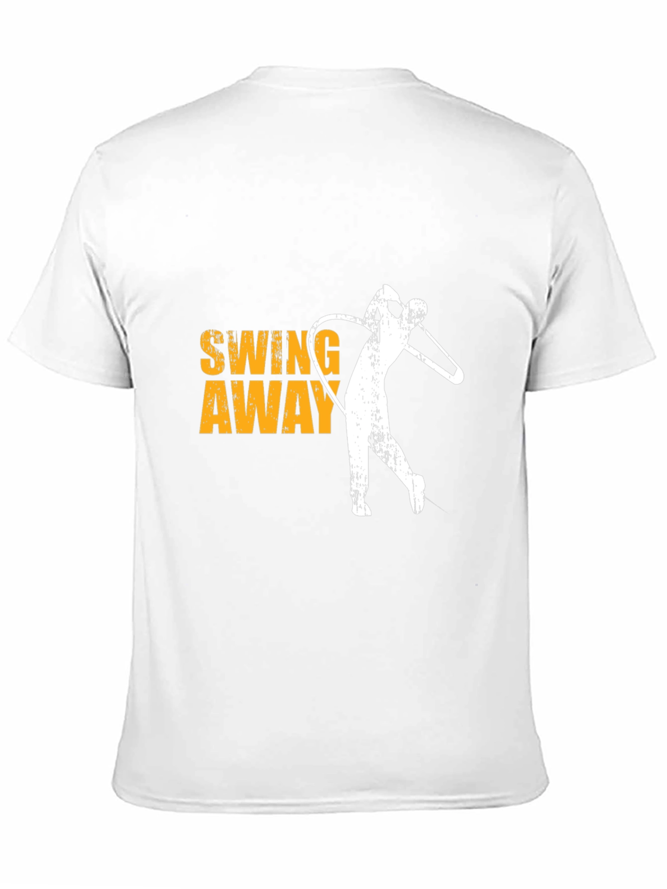 Black Golf Swing Away Tee - Black Cotton Graphic T-Shirt view 11