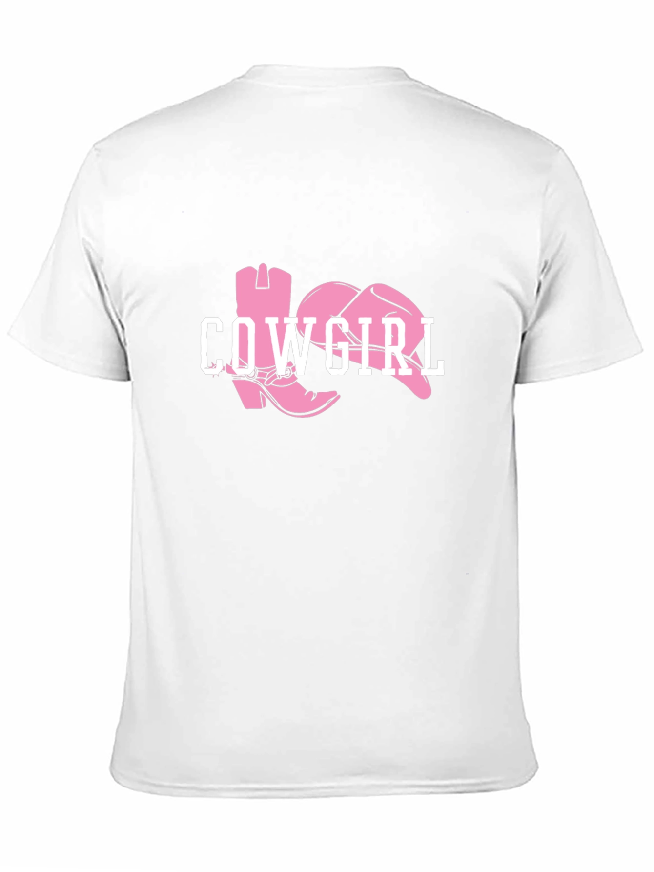 Black Cowgirl Boots Graphic Tee - Black Cotton T-Shirt view 11