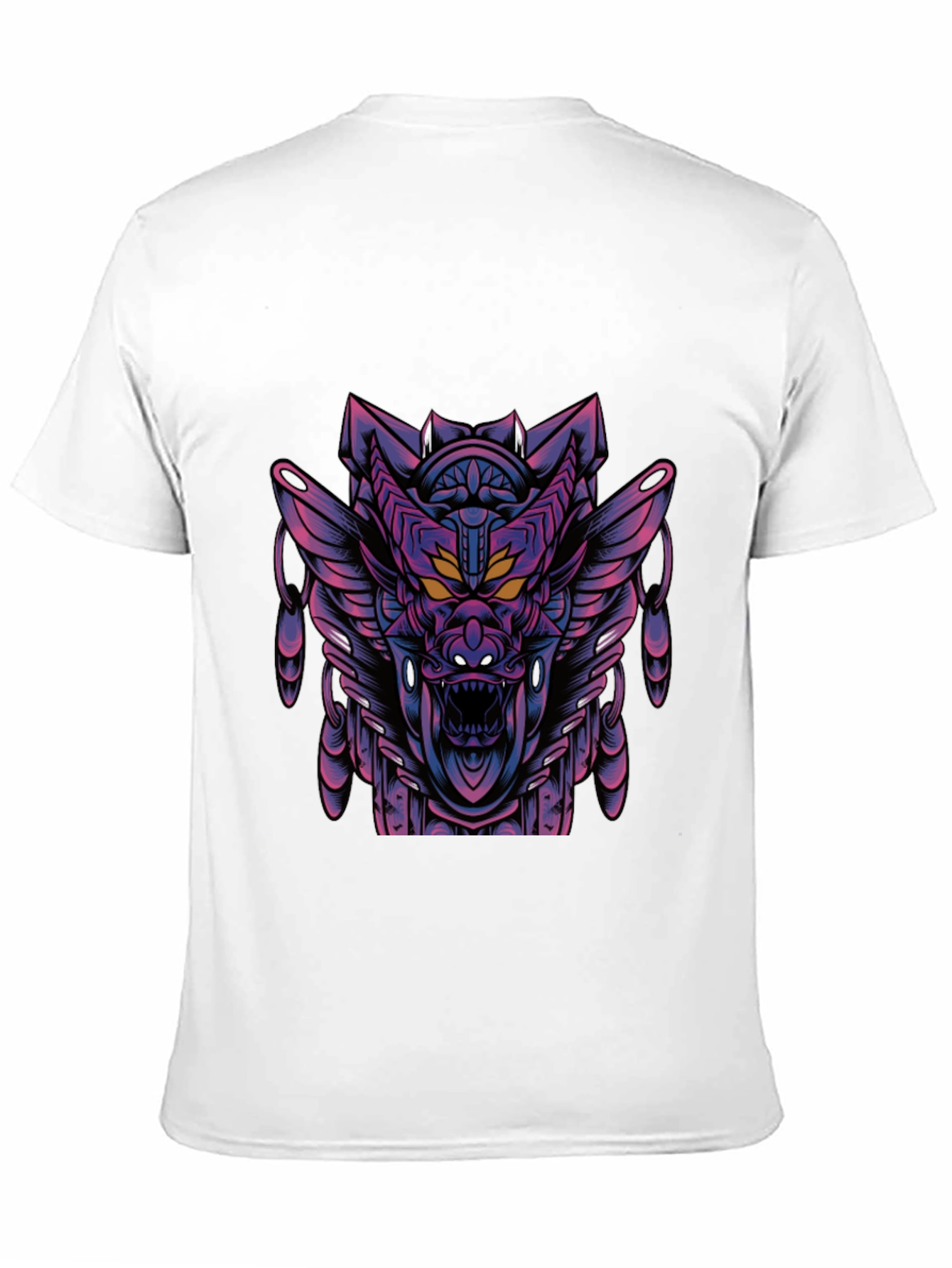 Black Cyberpunk Dragon Graphic Tee - Dark Style view 11