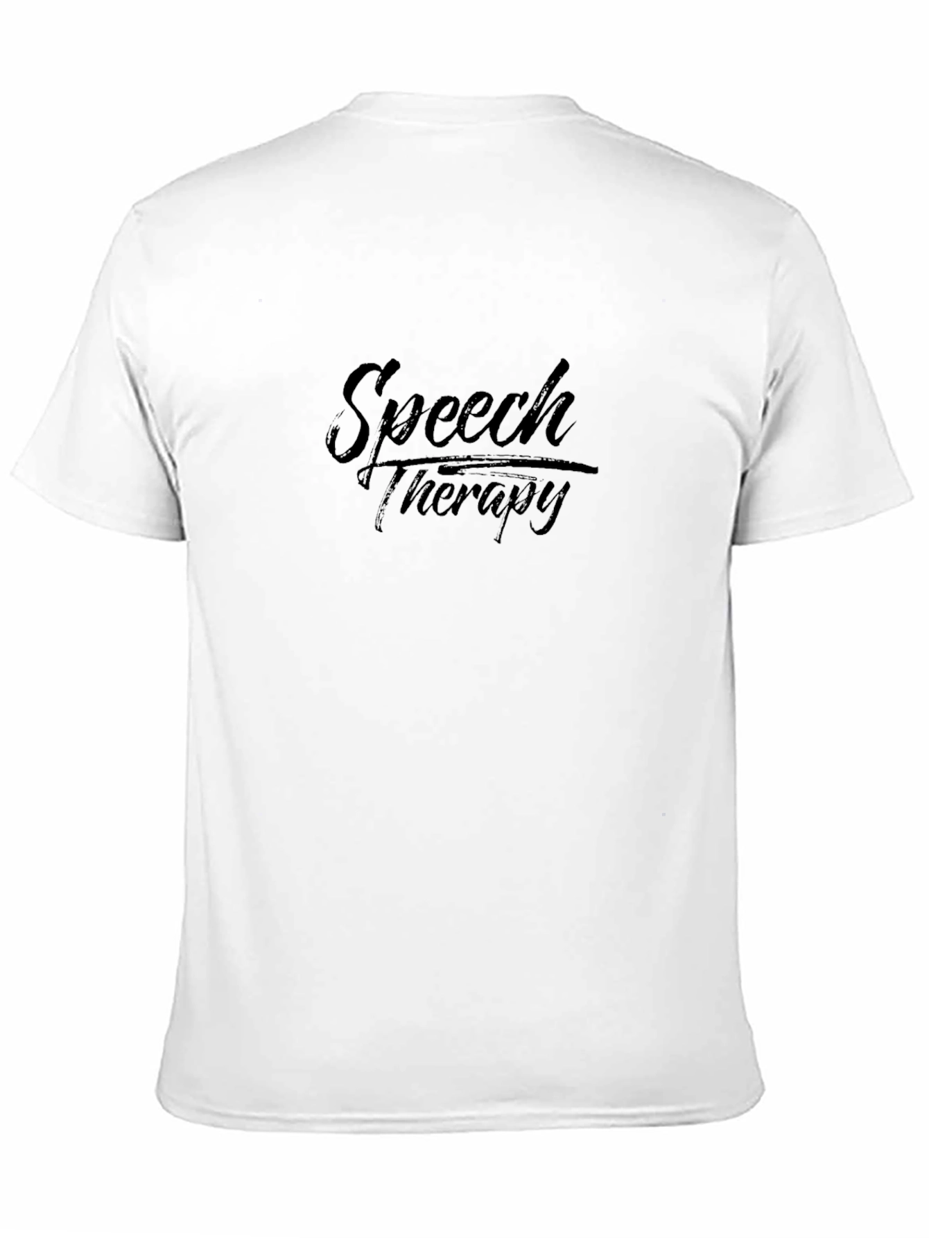 Black Speech Therapy T-Shirt - Black, Comfortable Fit view 11
