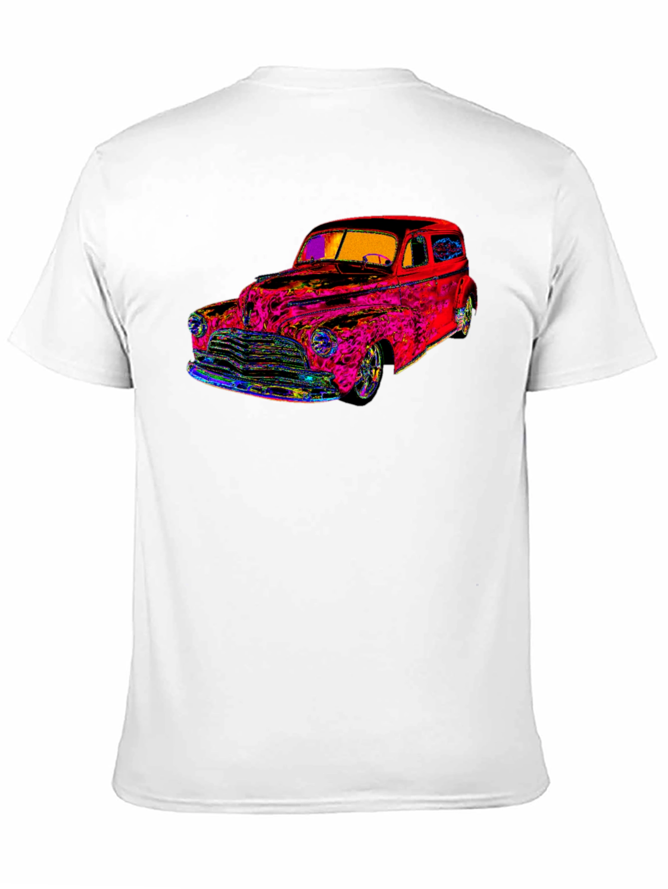Black Vibrant Classic Car Graphic Tee - Stylish & Unique view 11