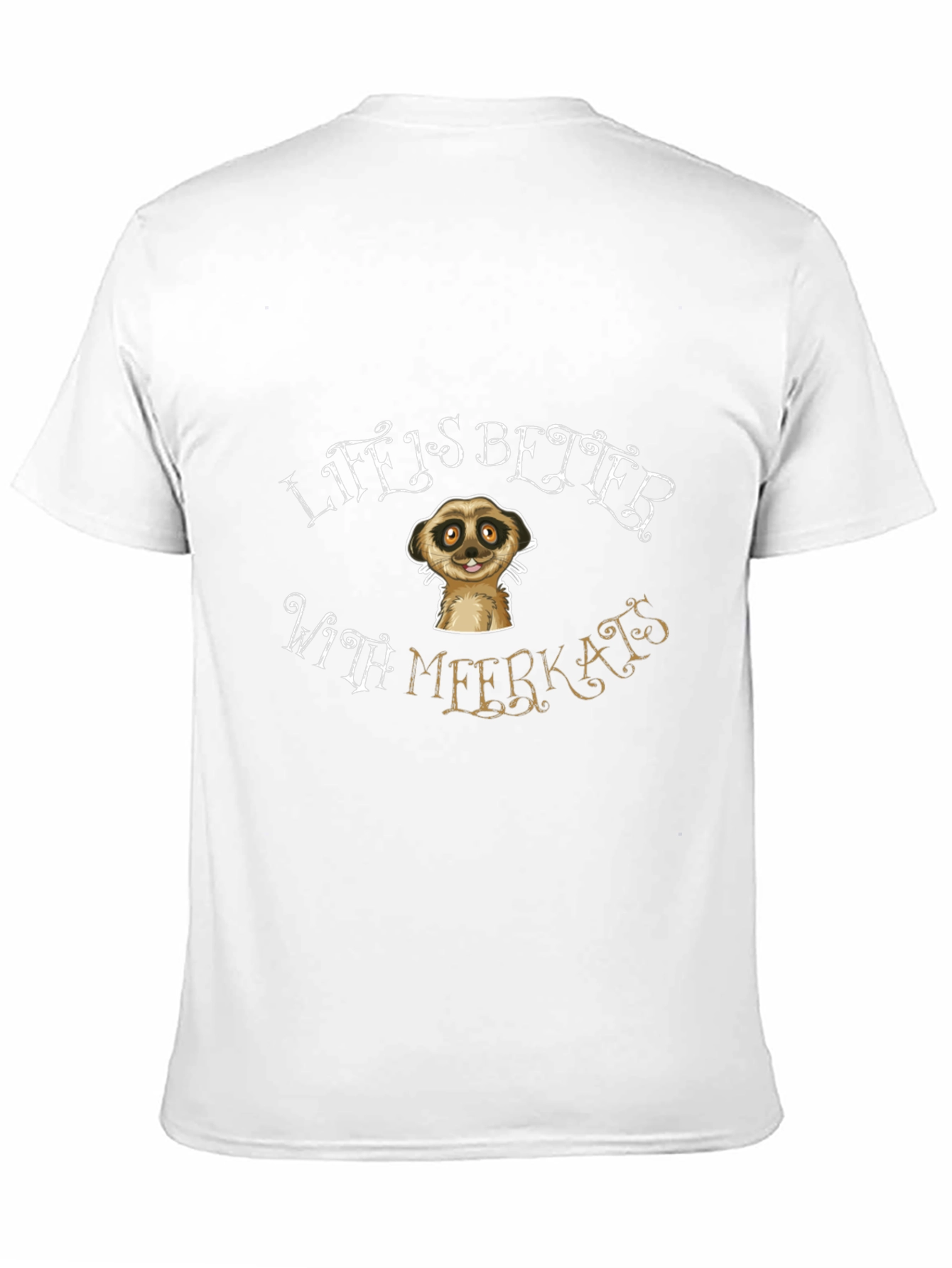 Black Life is Better With Meerkats Black T-Shirt view 11
