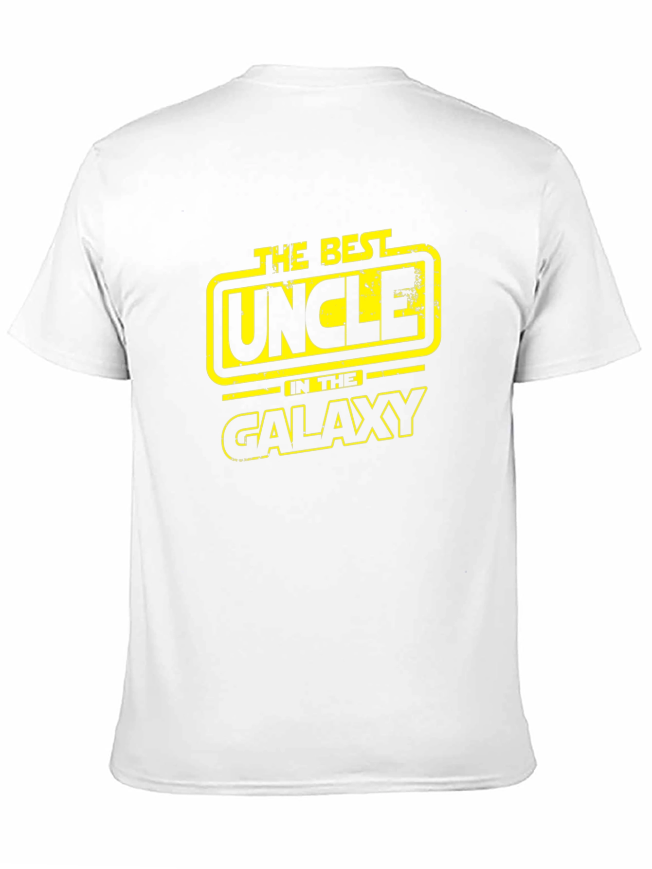 Black Best Uncle in the Galaxy Black T-Shirt view 11