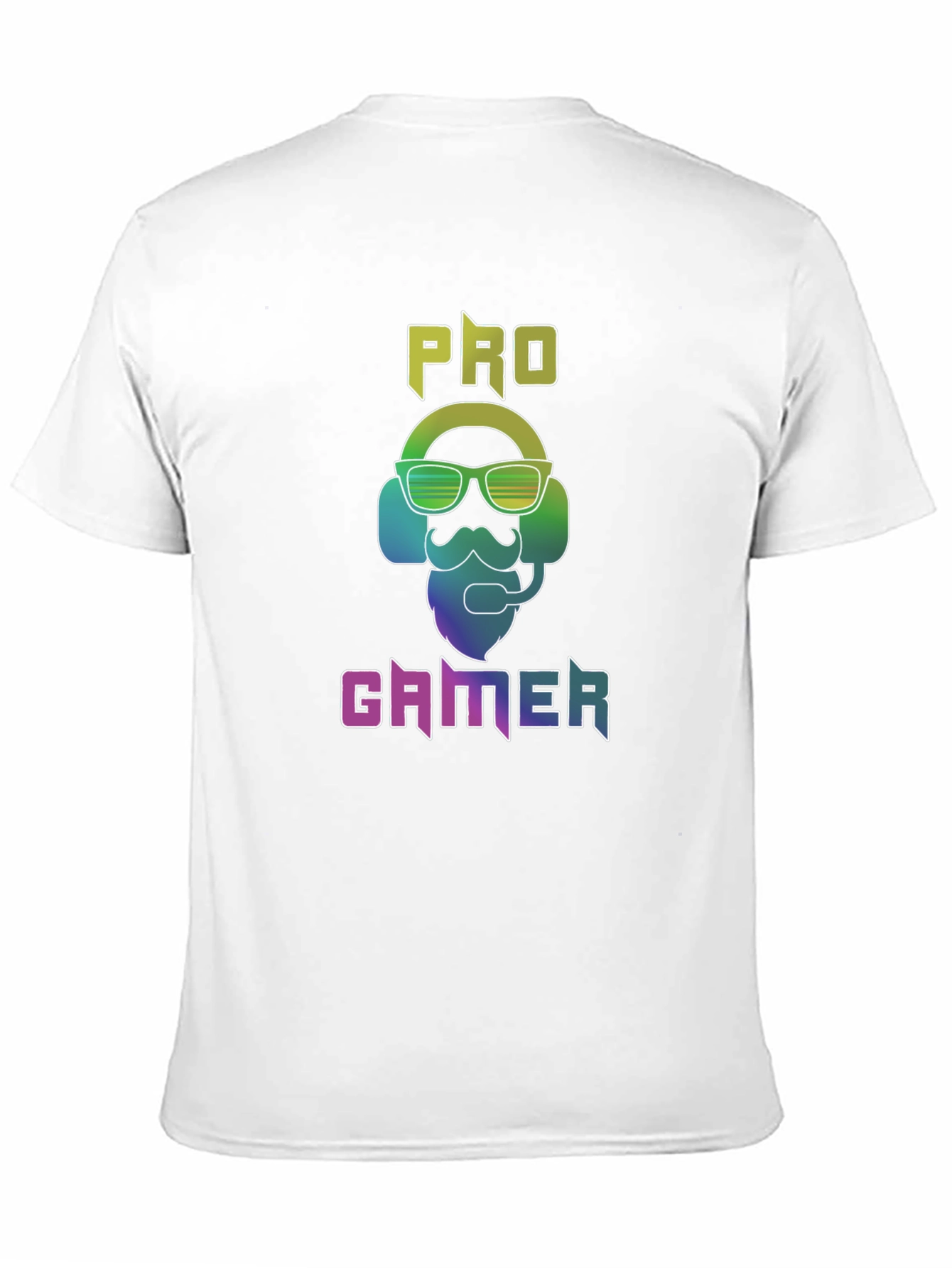 Black Pro Gamer T-Shirt - Black Cotton Tee with Colorful Graphic view 11