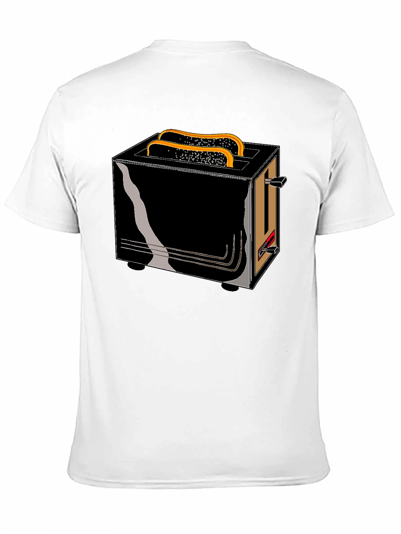 Black Toaster Graphic Tee - Breakfast Humor T-Shirt view 11