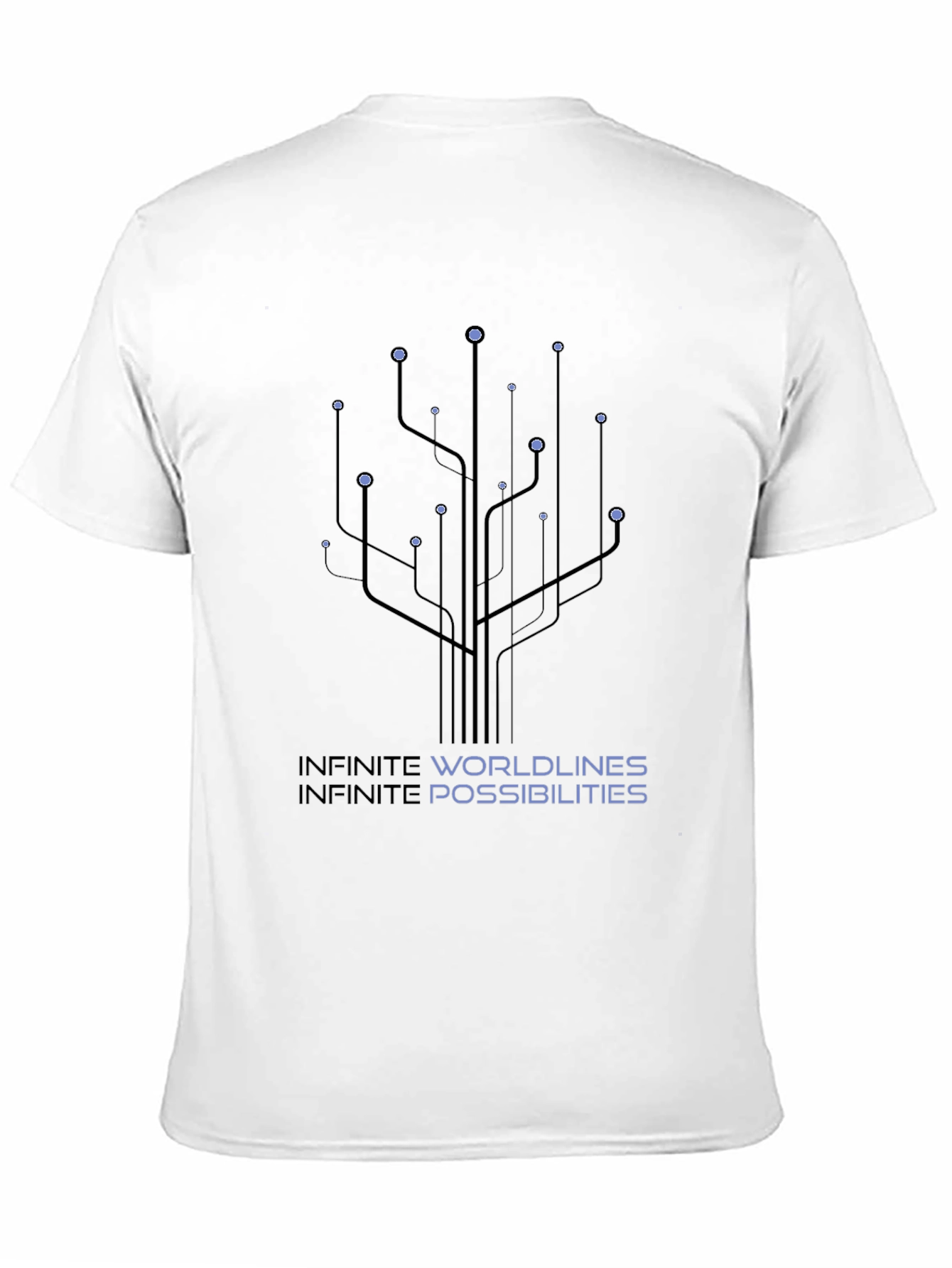 Black Infinite Worldlines T-Shirt view 11