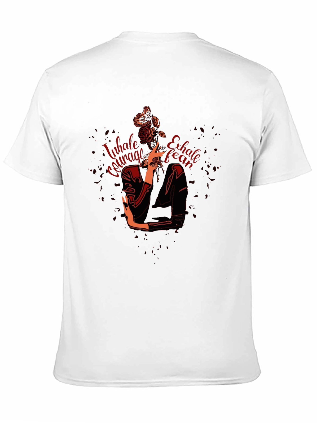 Black Inhale Courage Graphic Tee view 11