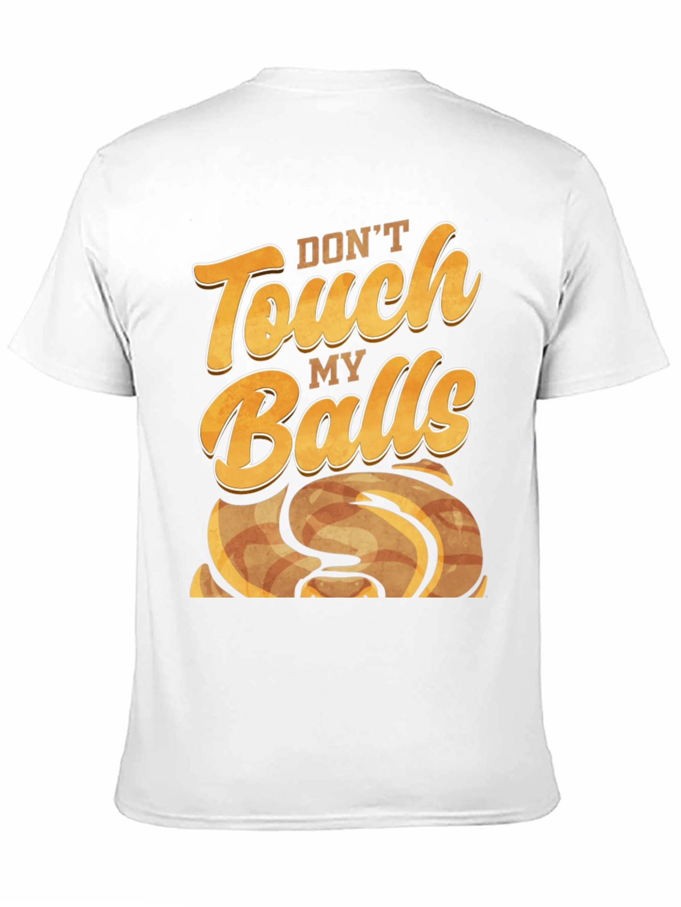Black Don't Touch My Balls - Novelty Graphic T-Shirt view 11