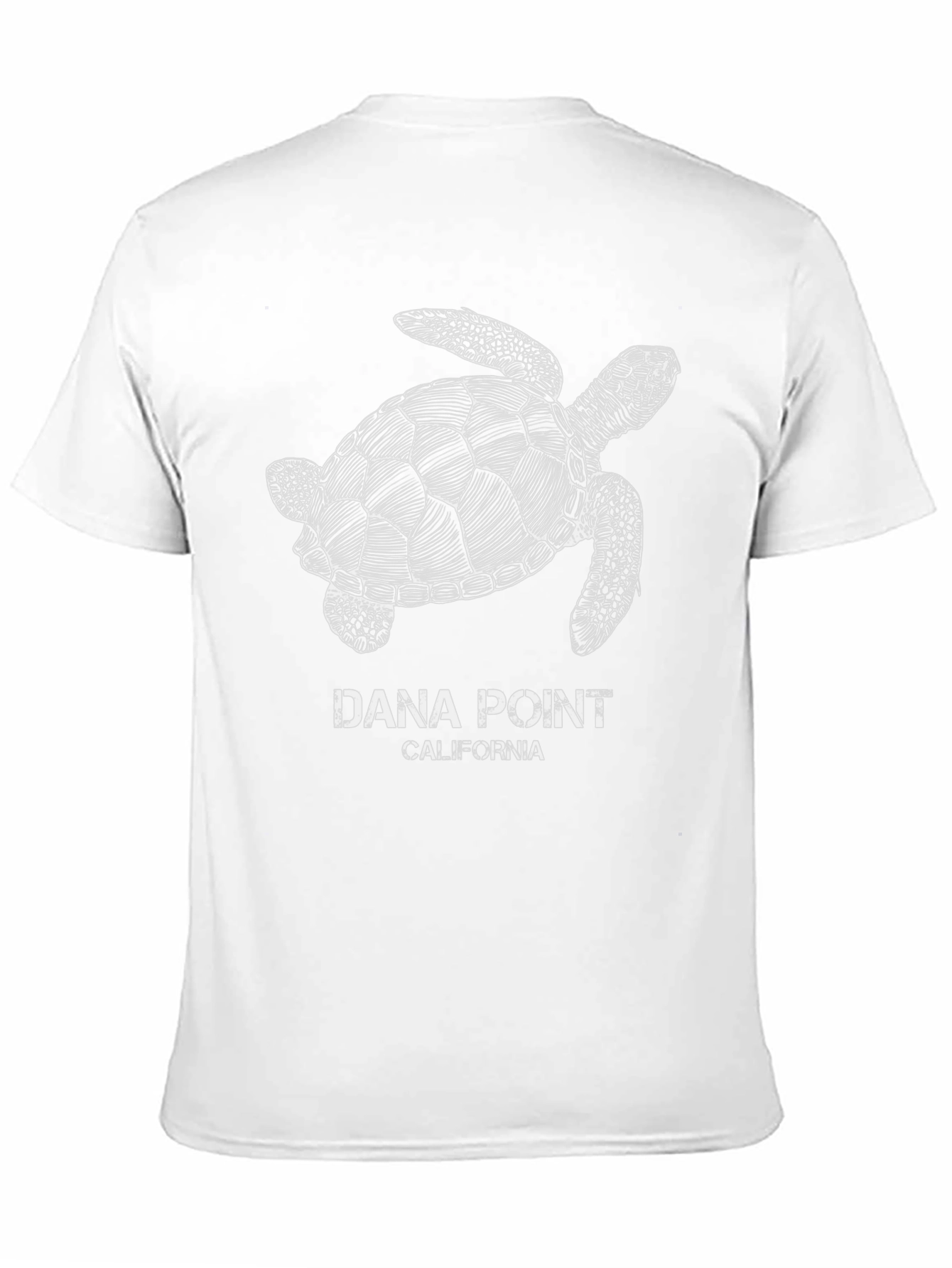 Black Dana Point California Sea Turtle Graphic T-Shirt view 11