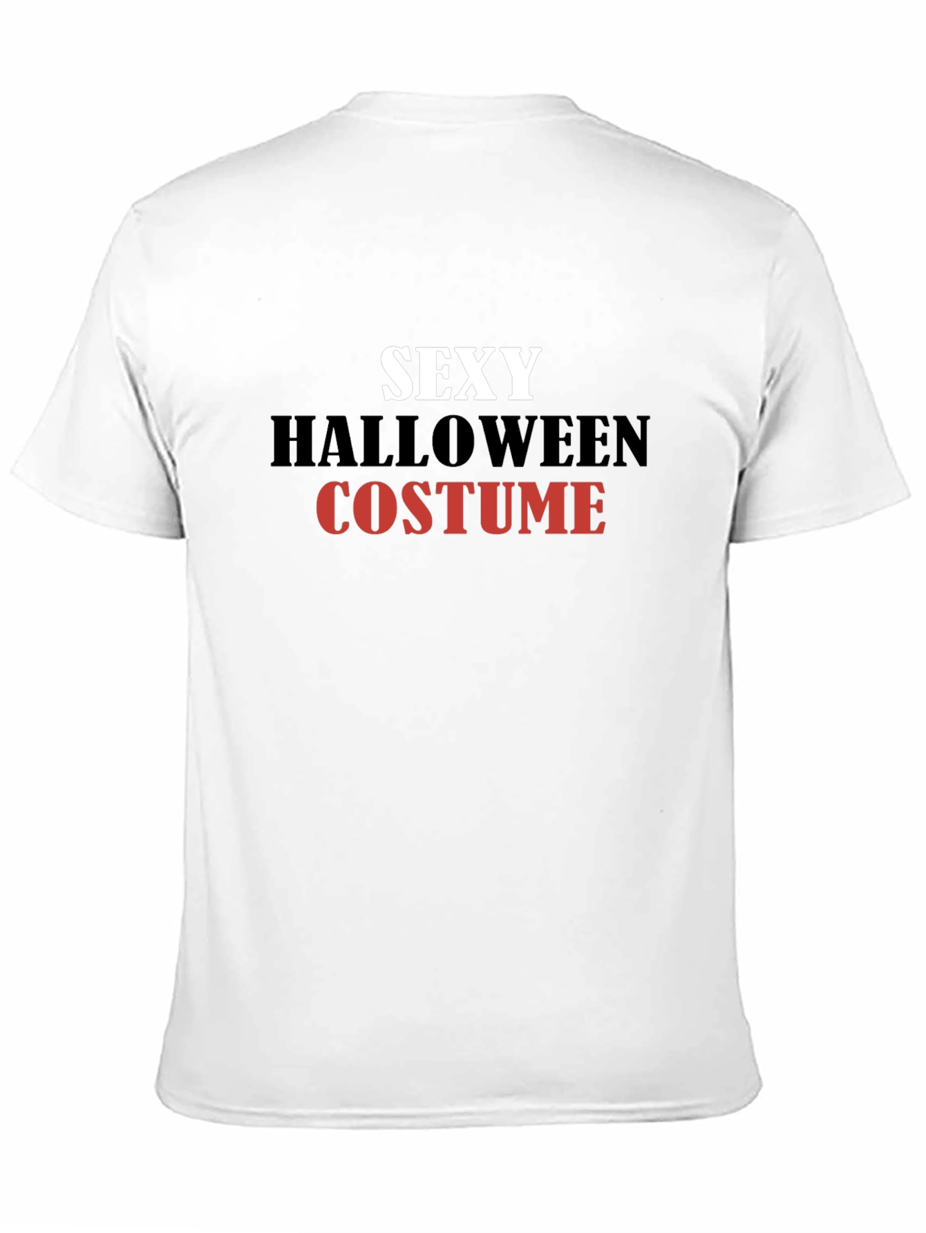 Black Sexy Halloween Costume Graphic T-Shirt view 11