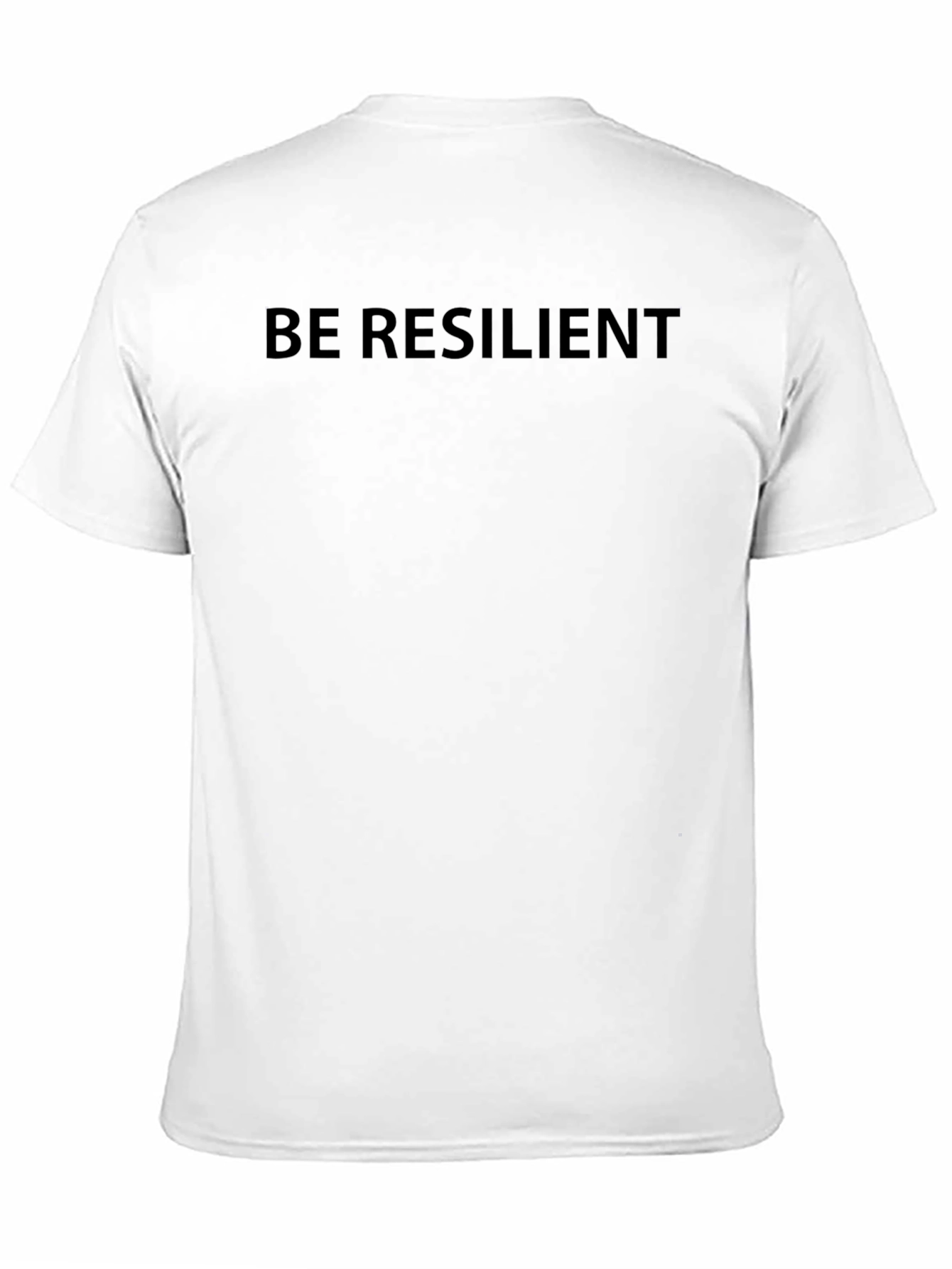 Black Be Resilient Black T-Shirt - Motivational Tee view 11