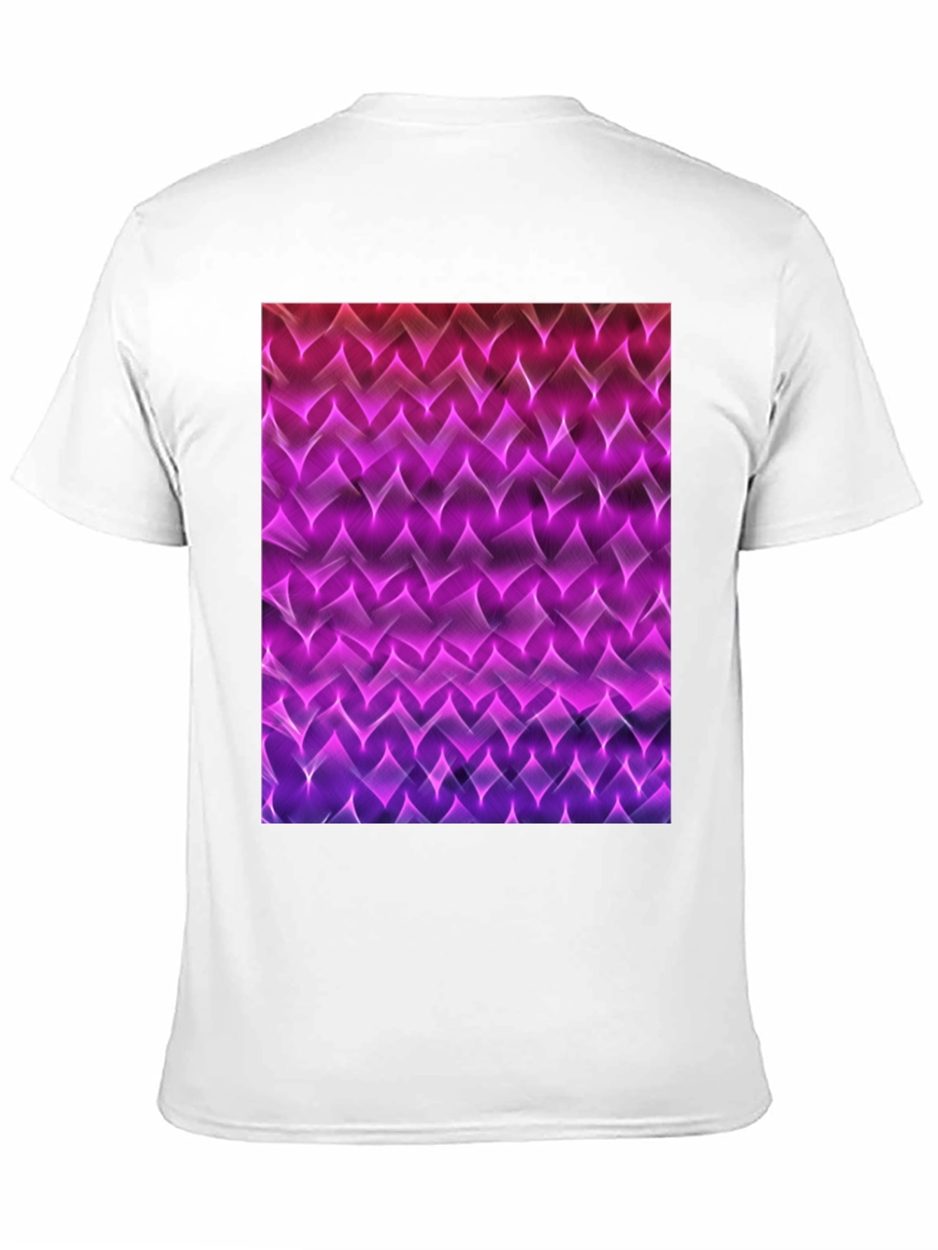 Black Abstract Pattern Black T-Shirt view 11