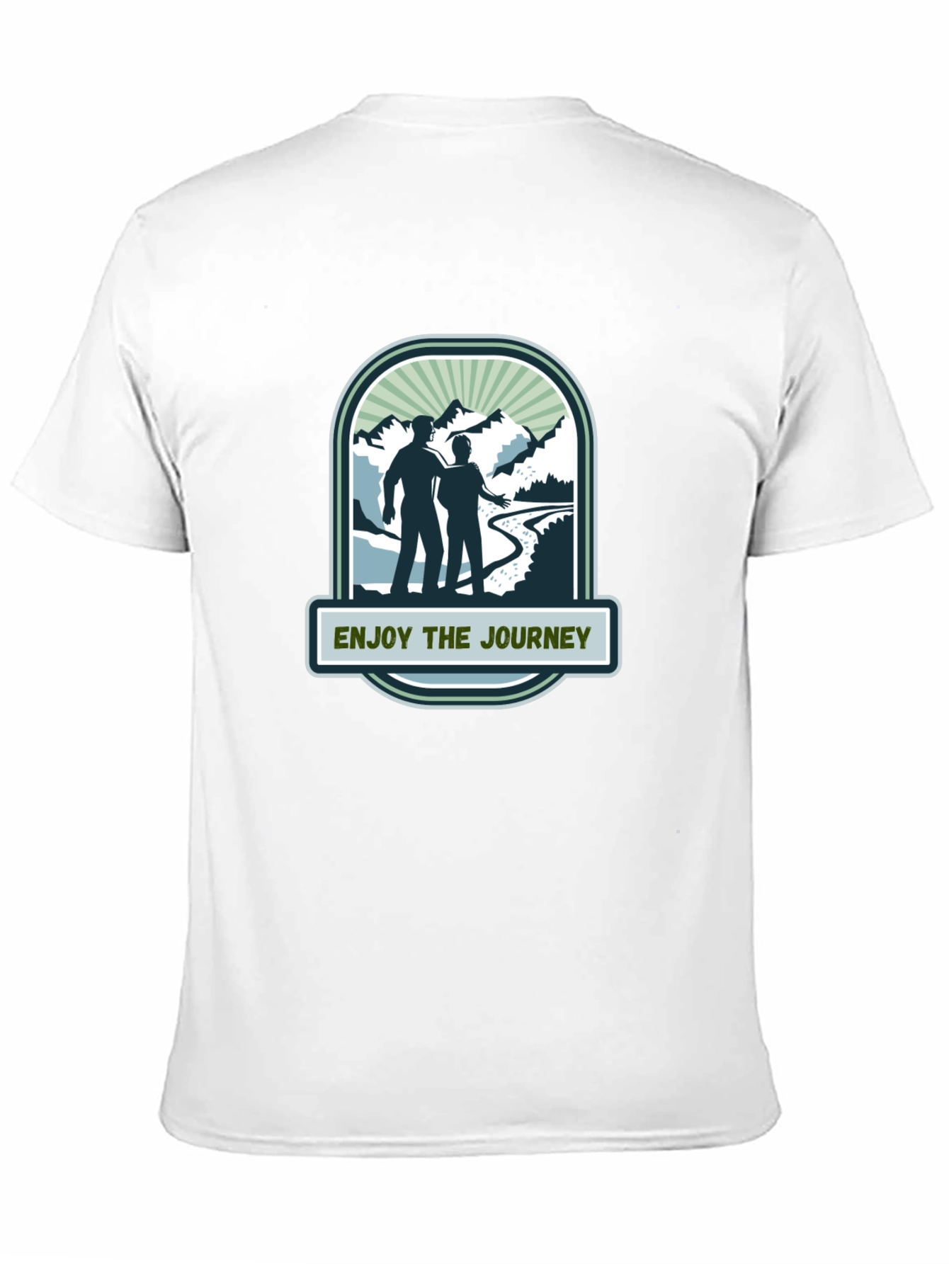 Black Enjoy the Journey Black Graphic Tee view 11