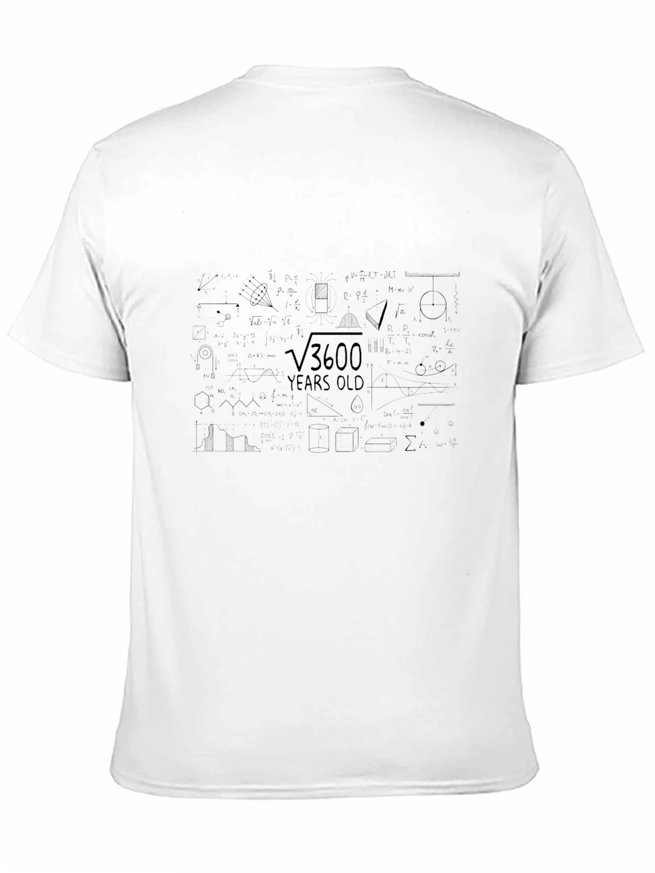 Black √3600 Years Old Funny Math T-Shirt view 11