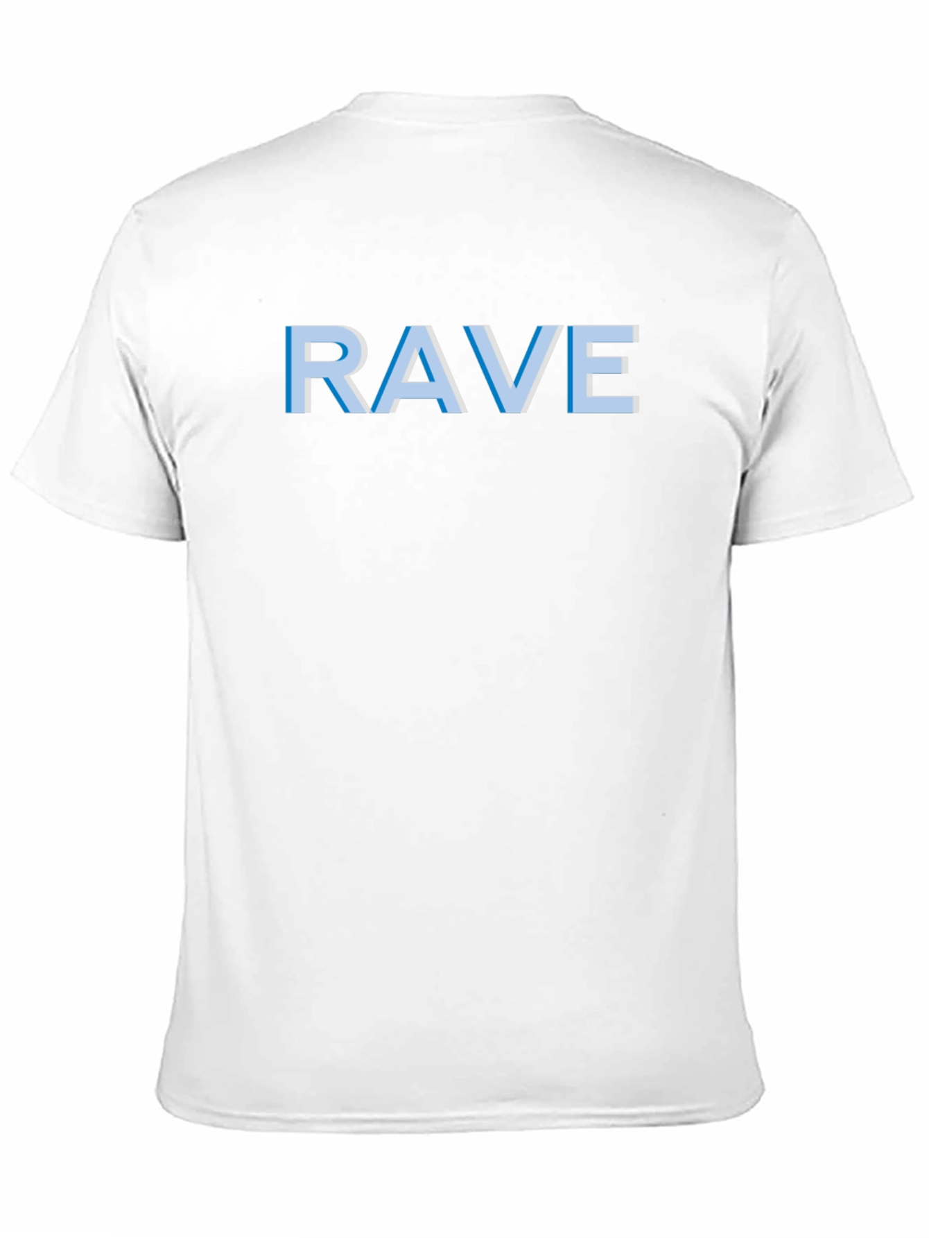 Black Rave T-Shirt - Black Crew Neck Graphic Tee view 11
