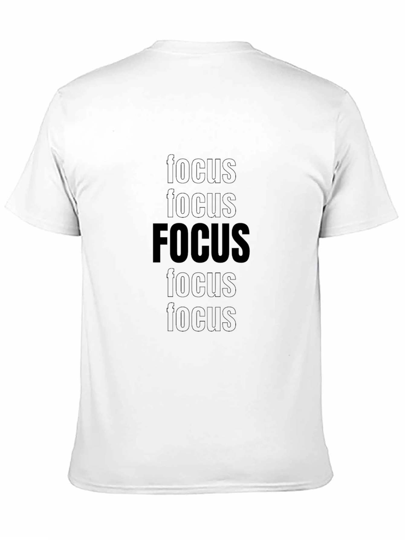 Black Focus Graphic Black Tee view 11