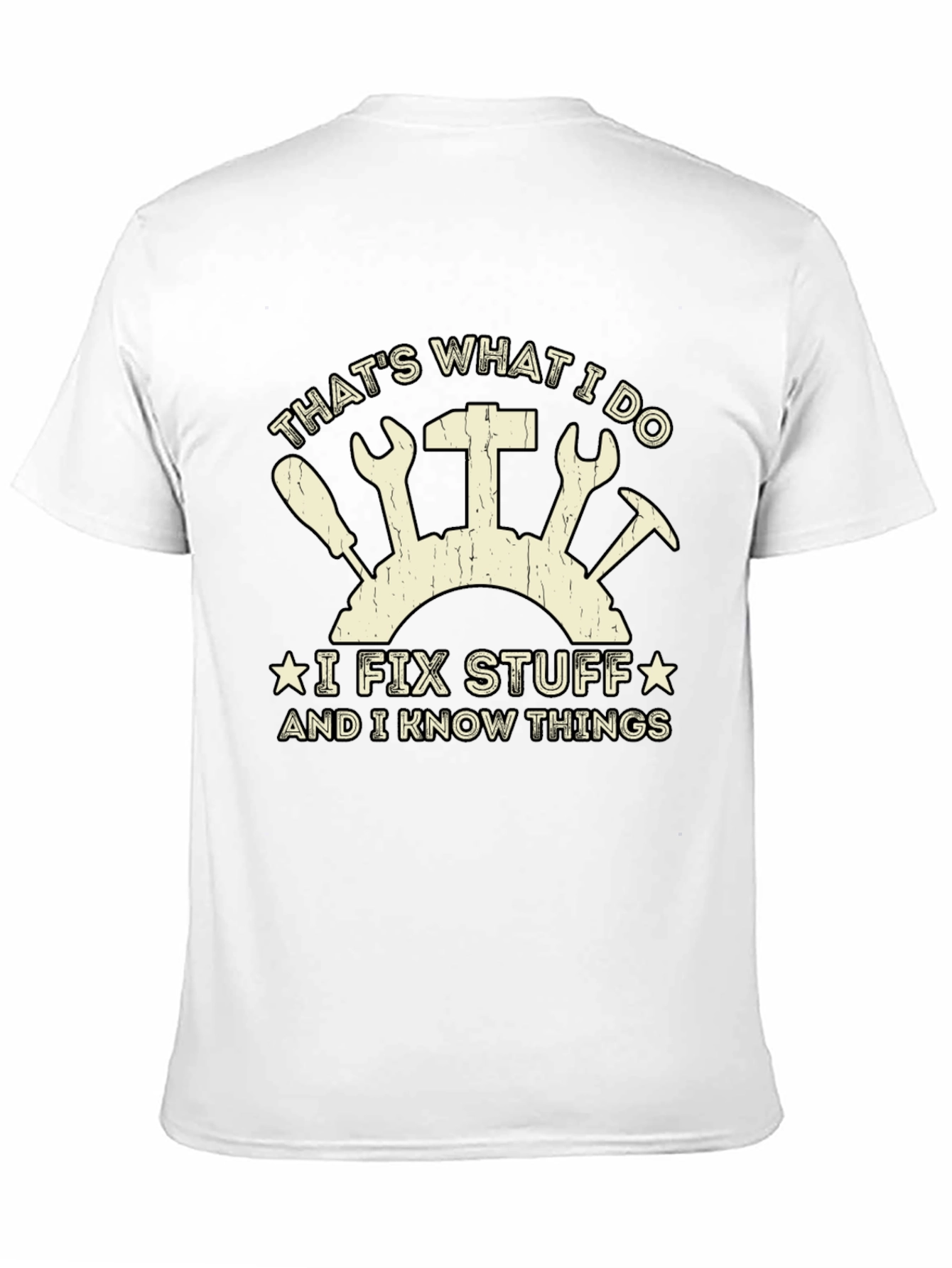 Black I Fix Stuff T-Shirt - Funny Gift for Handyman view 11