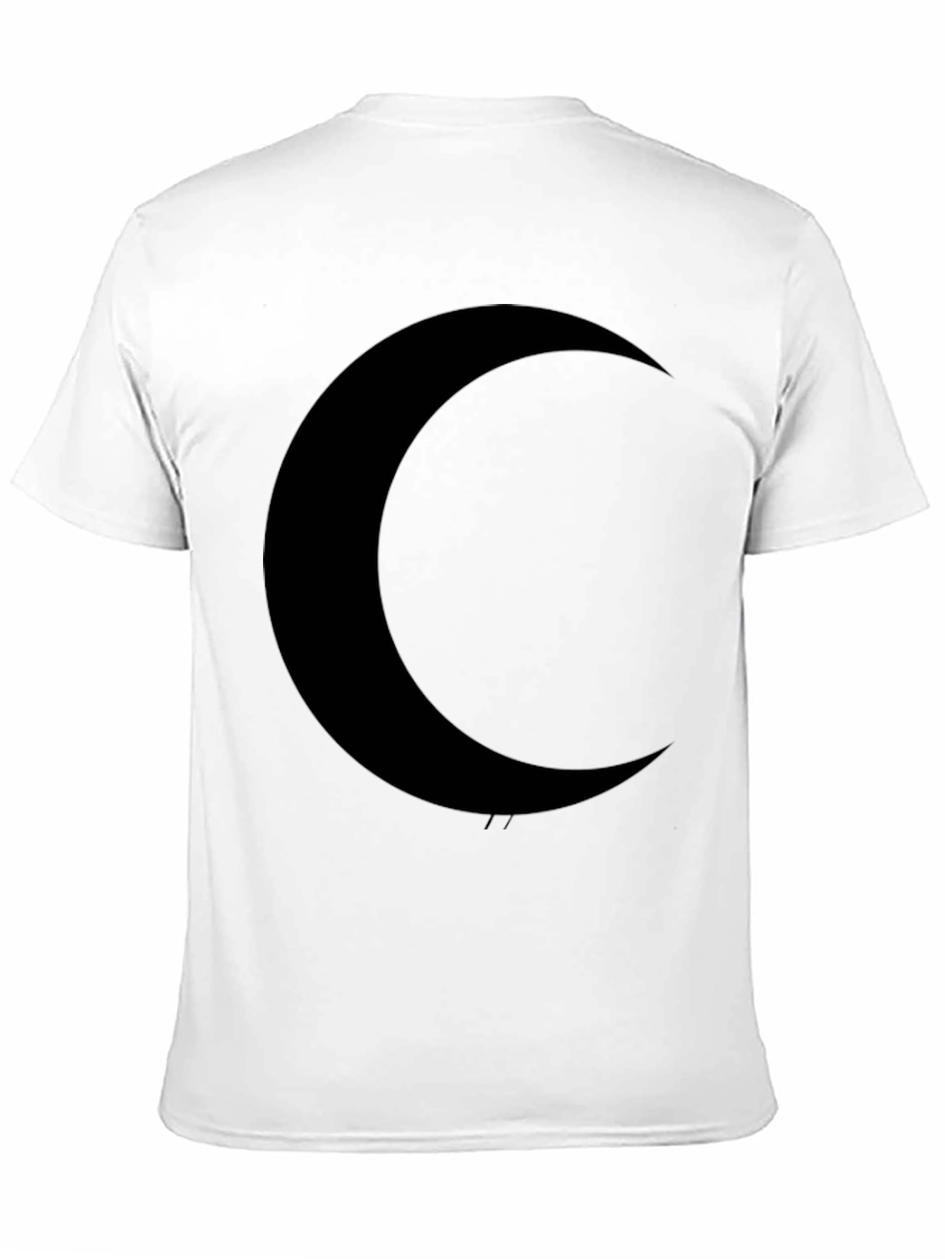 Black Black Crescent Moon Graphic T-Shirt - Modern Style view 11