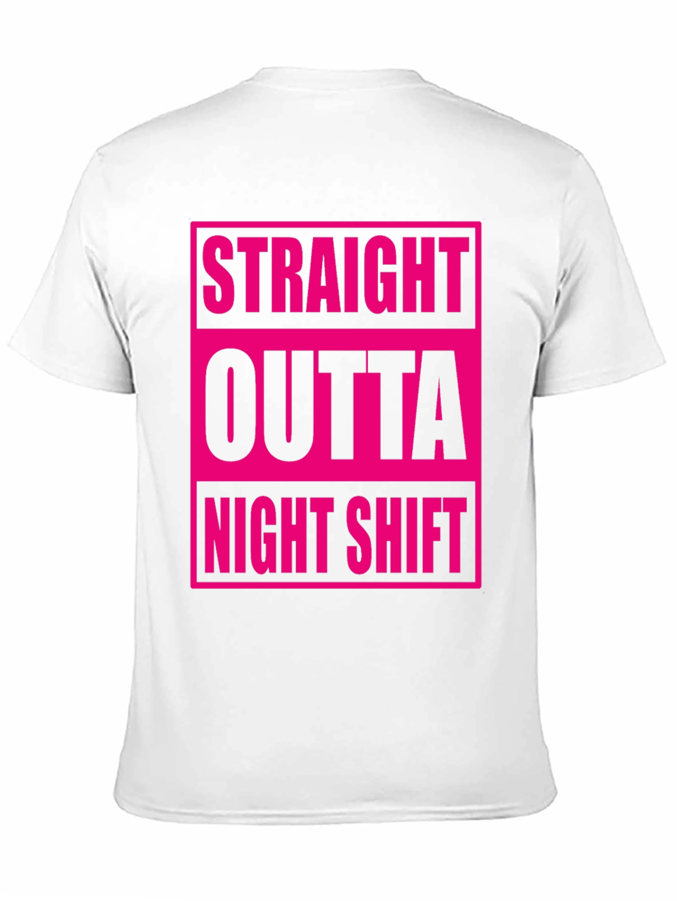 Black Straight Outta Night Shift Graphic Tee view 11